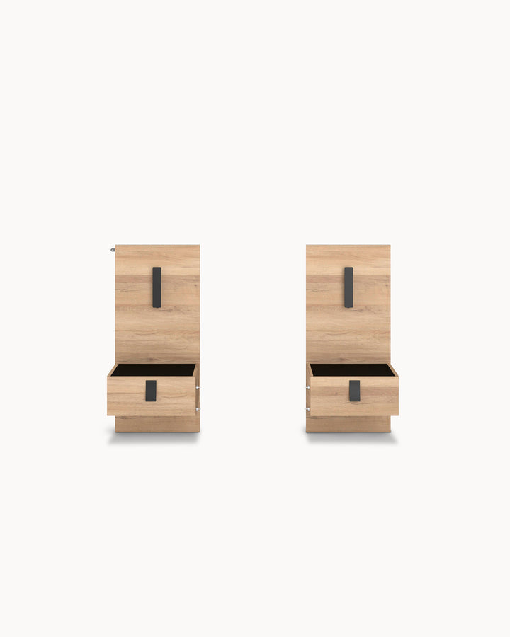 Set of 2 KIERAN bedside tables with LED