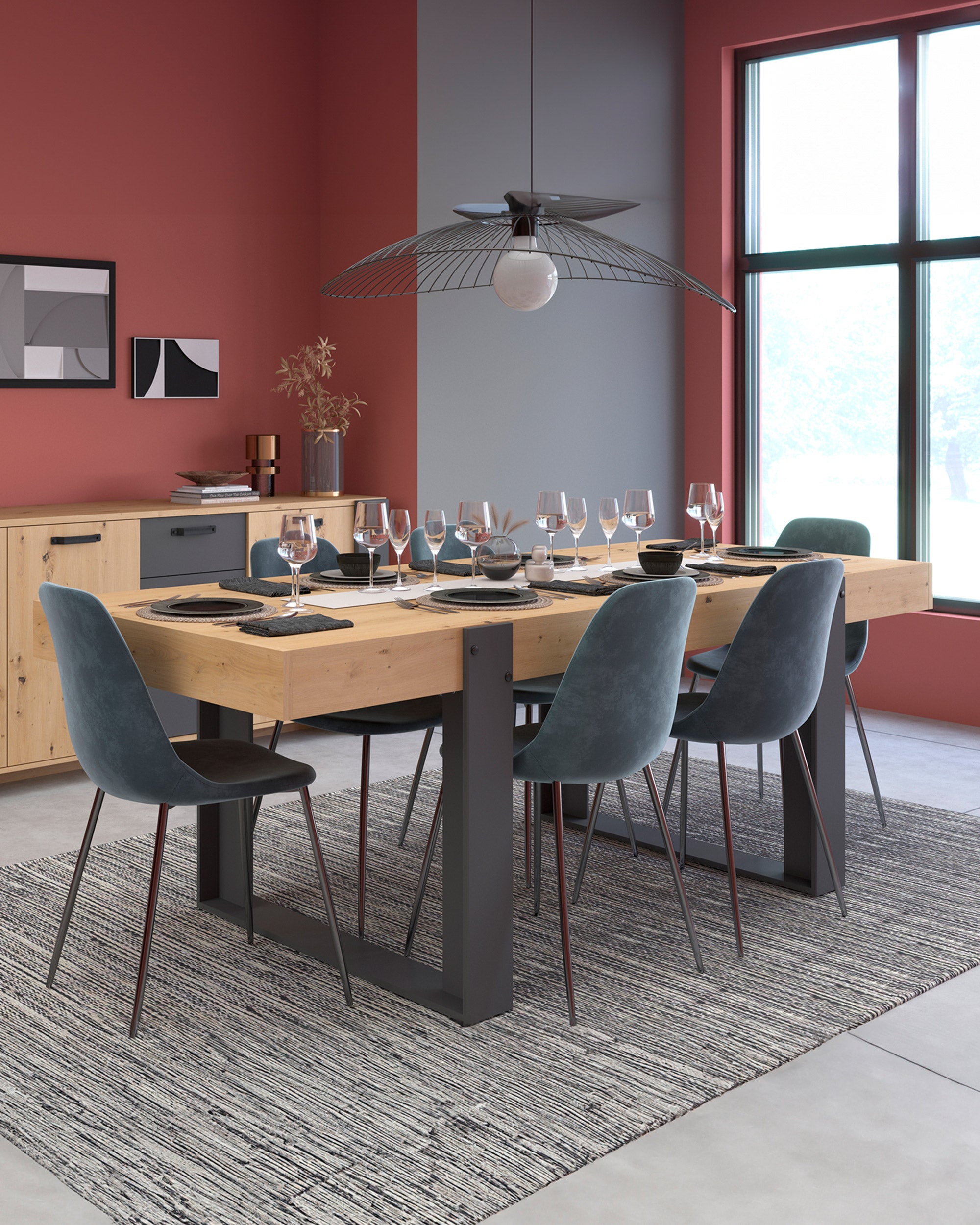 TRAVIS rectangular table
