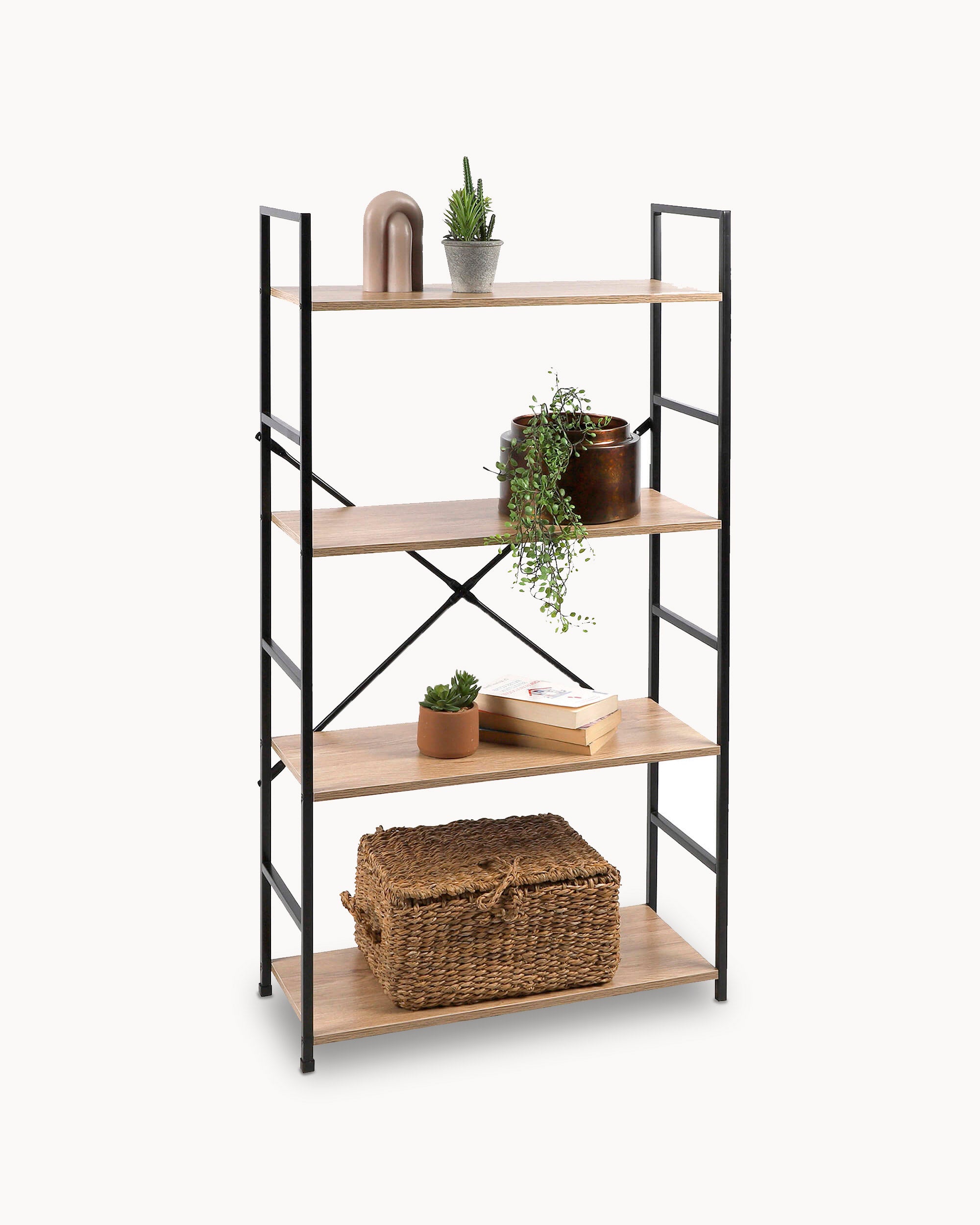 COLORADO shelving unit with 4 shelves (58.5cm)