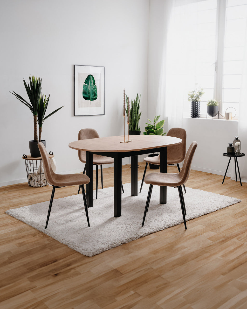 Mesa extensível COBURG (100-140cm)