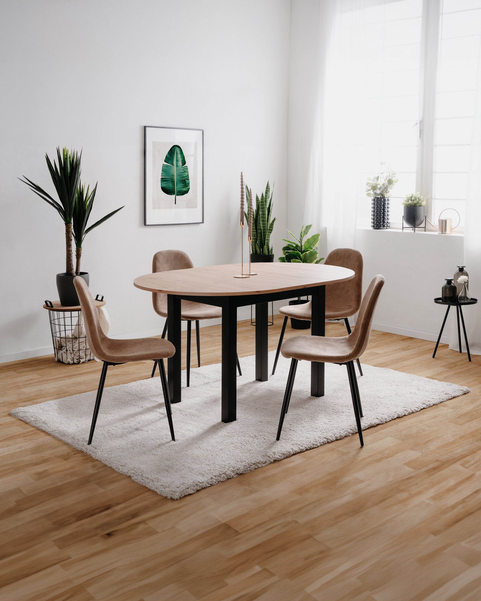 Mesa extensível COBURG (100-140cm)