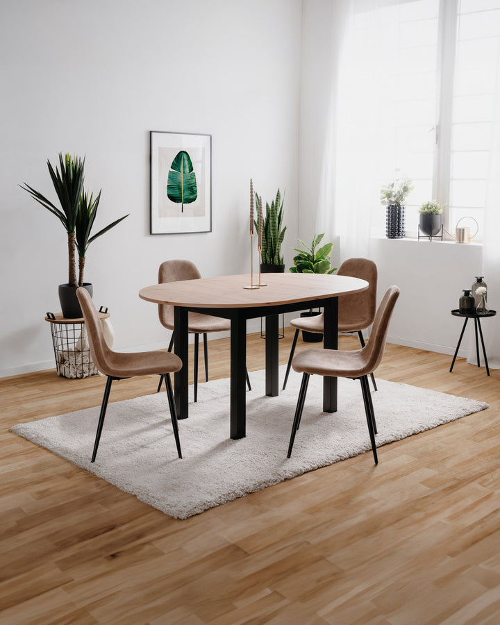 Extendable dining table COBURG (100-140cm)