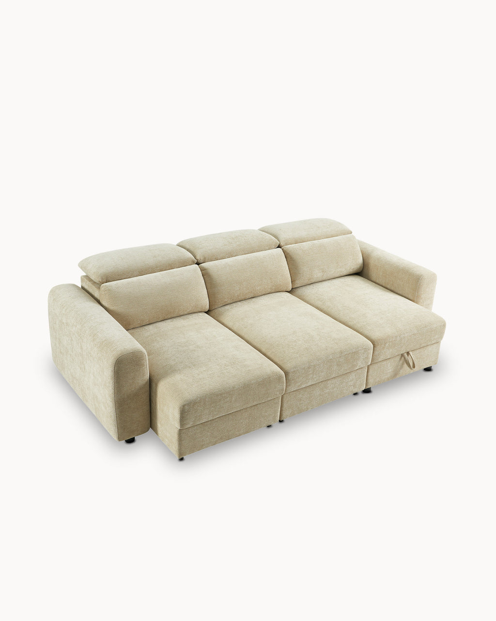 Sofá chaise longue PALAMA II com cama e baú