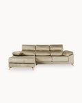 Sofá chaise longue MERIDA com baú