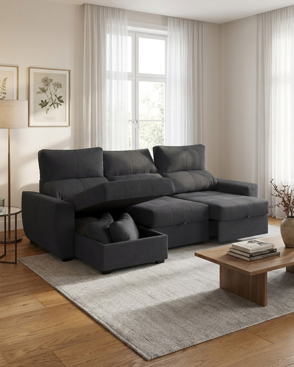 Sofá chaise longue reversivel BERLIM