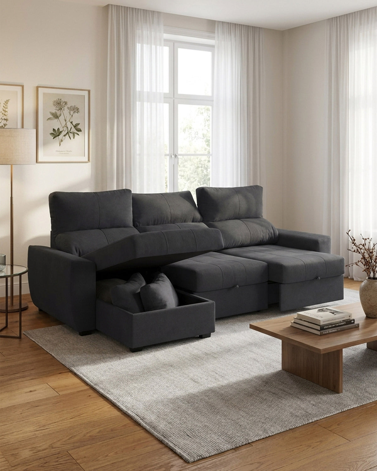 Sofá chaise longue reversivel BERLIM