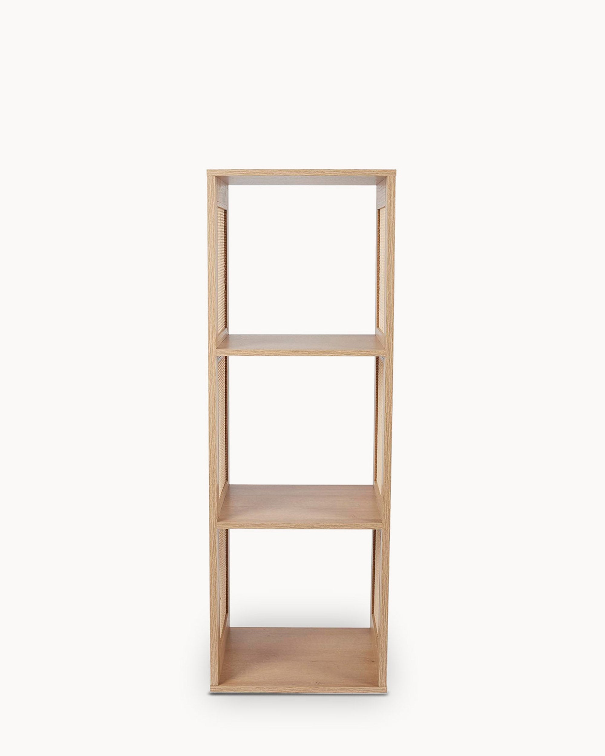 BALI rattan shelf with 3 cubes