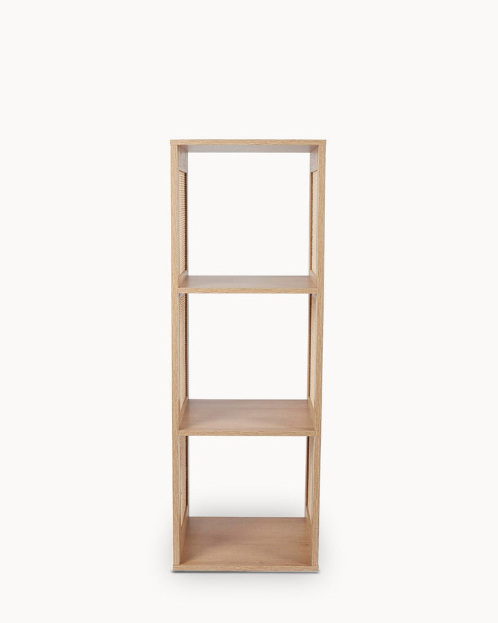 BALI rattan shelf with 3 cubes
