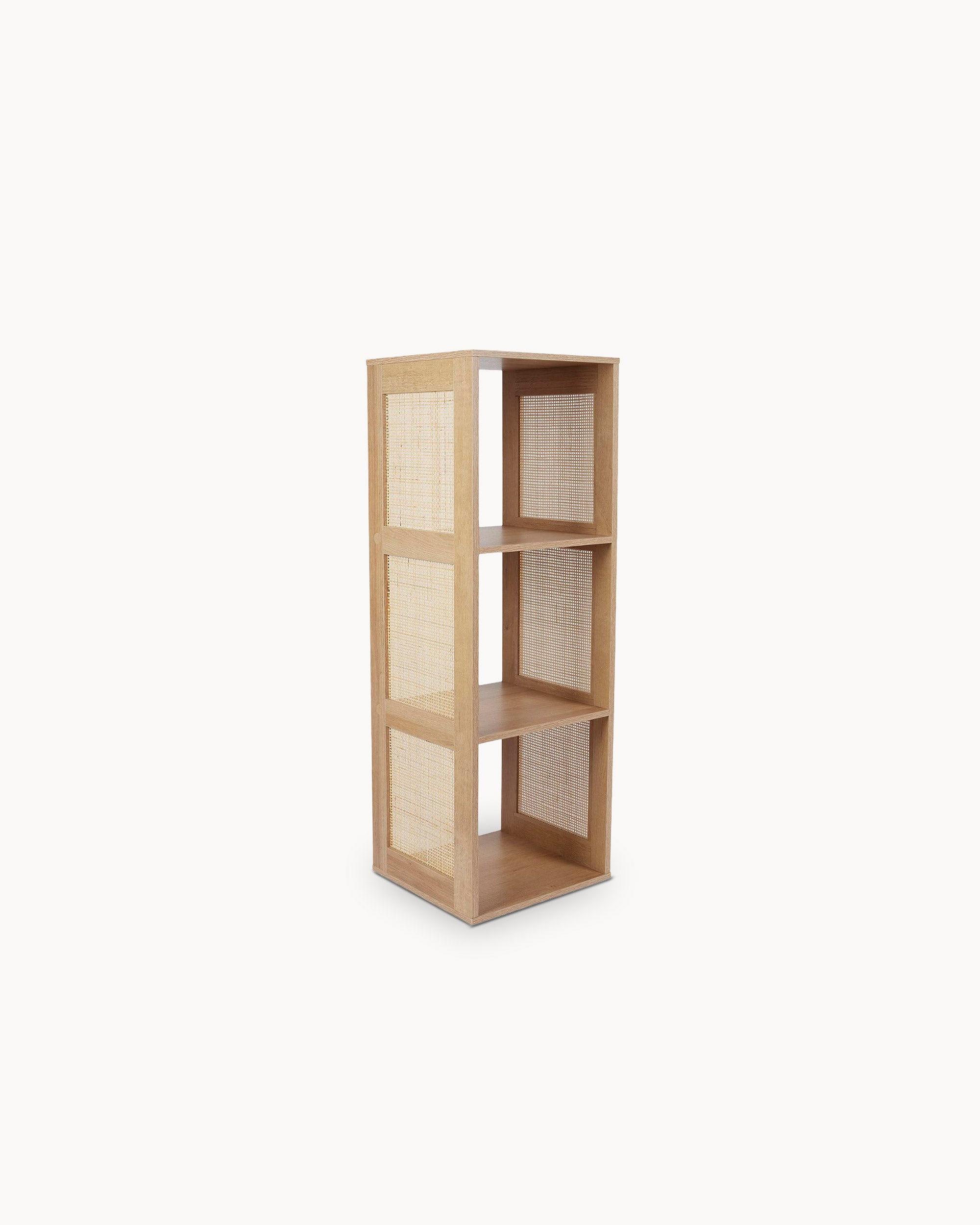 Estante BALI em rattan e com 3 cubos