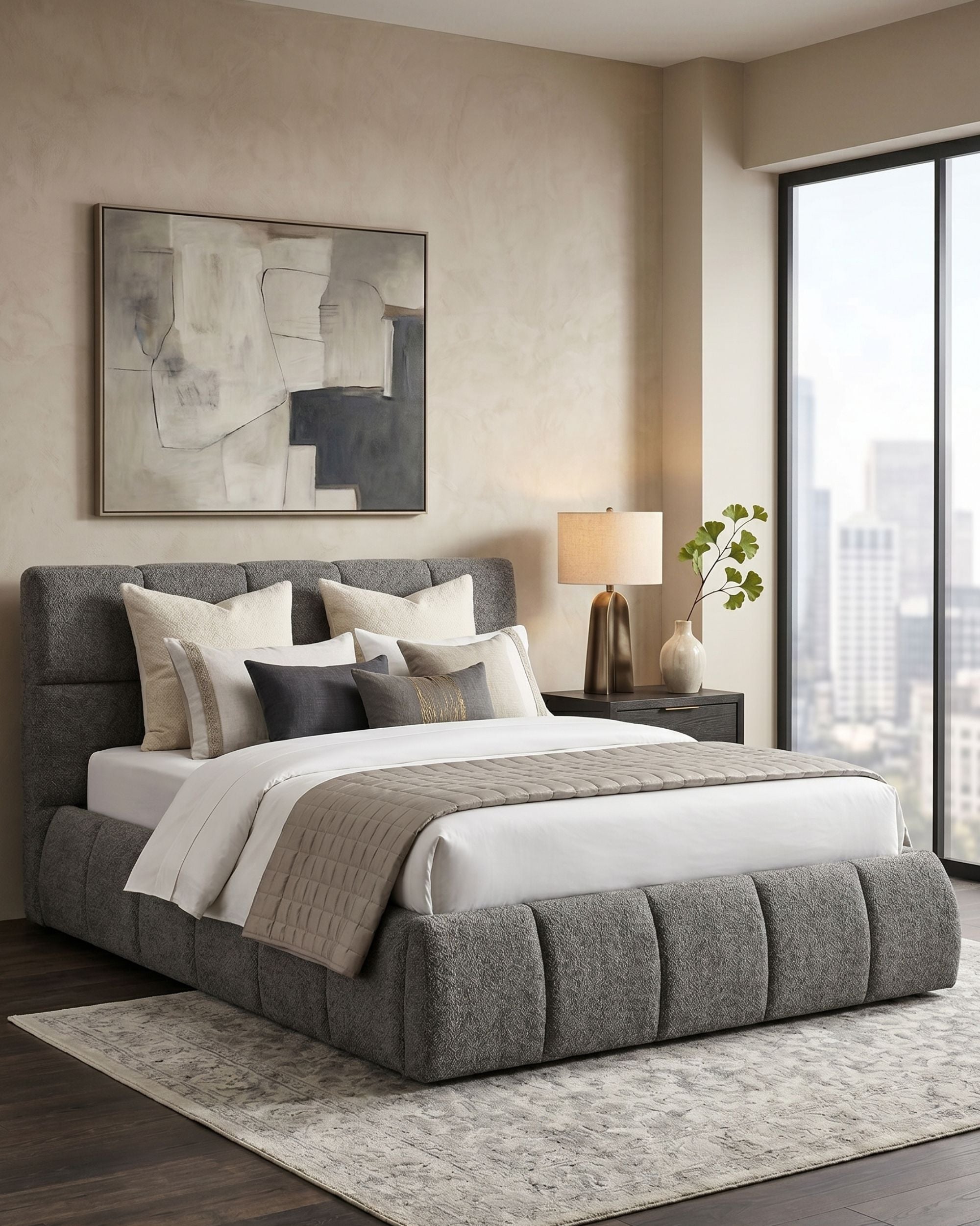 Cama de matrimonio NEWCASTLE elevable