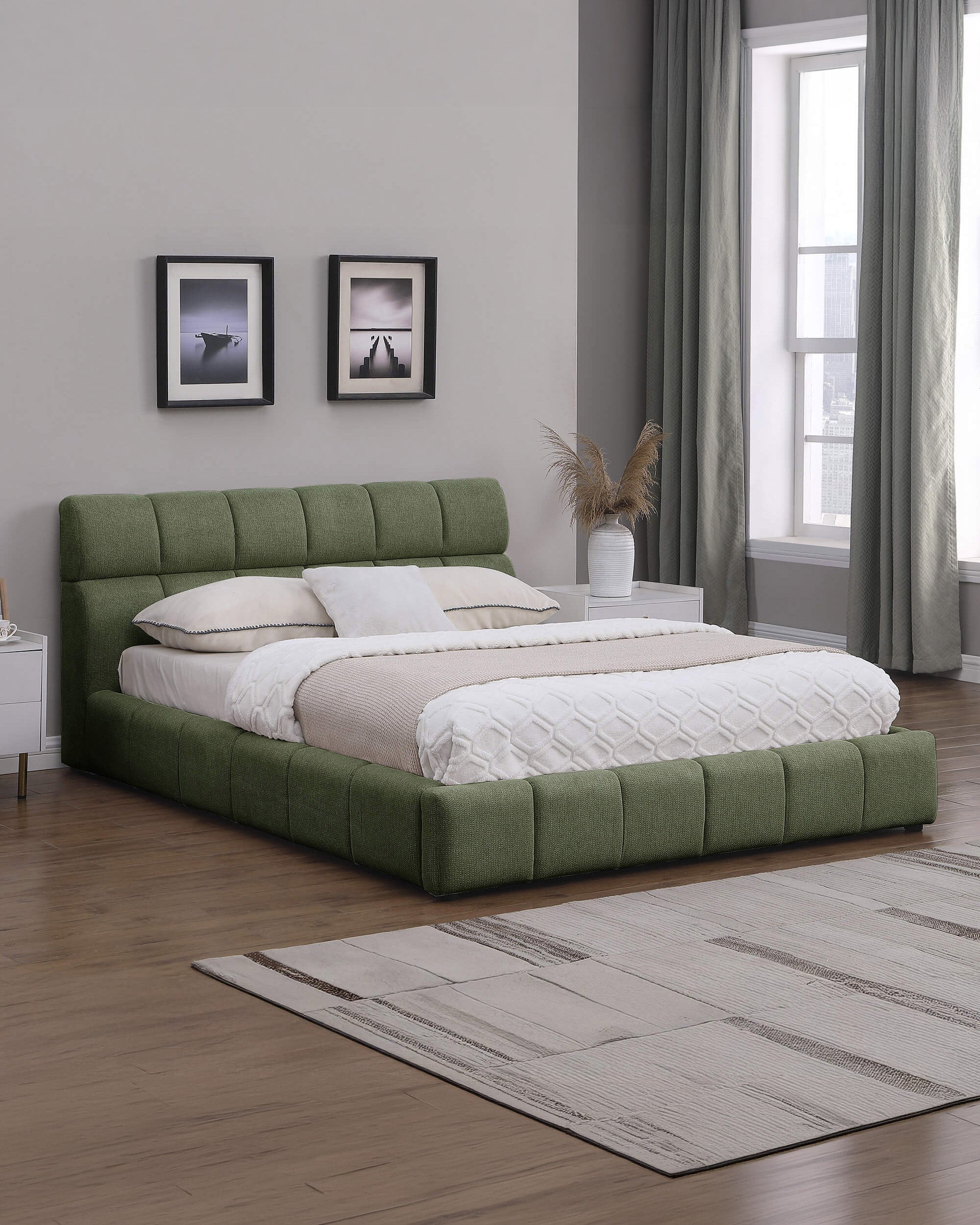 ANJO double bed with storage and lift-up frame