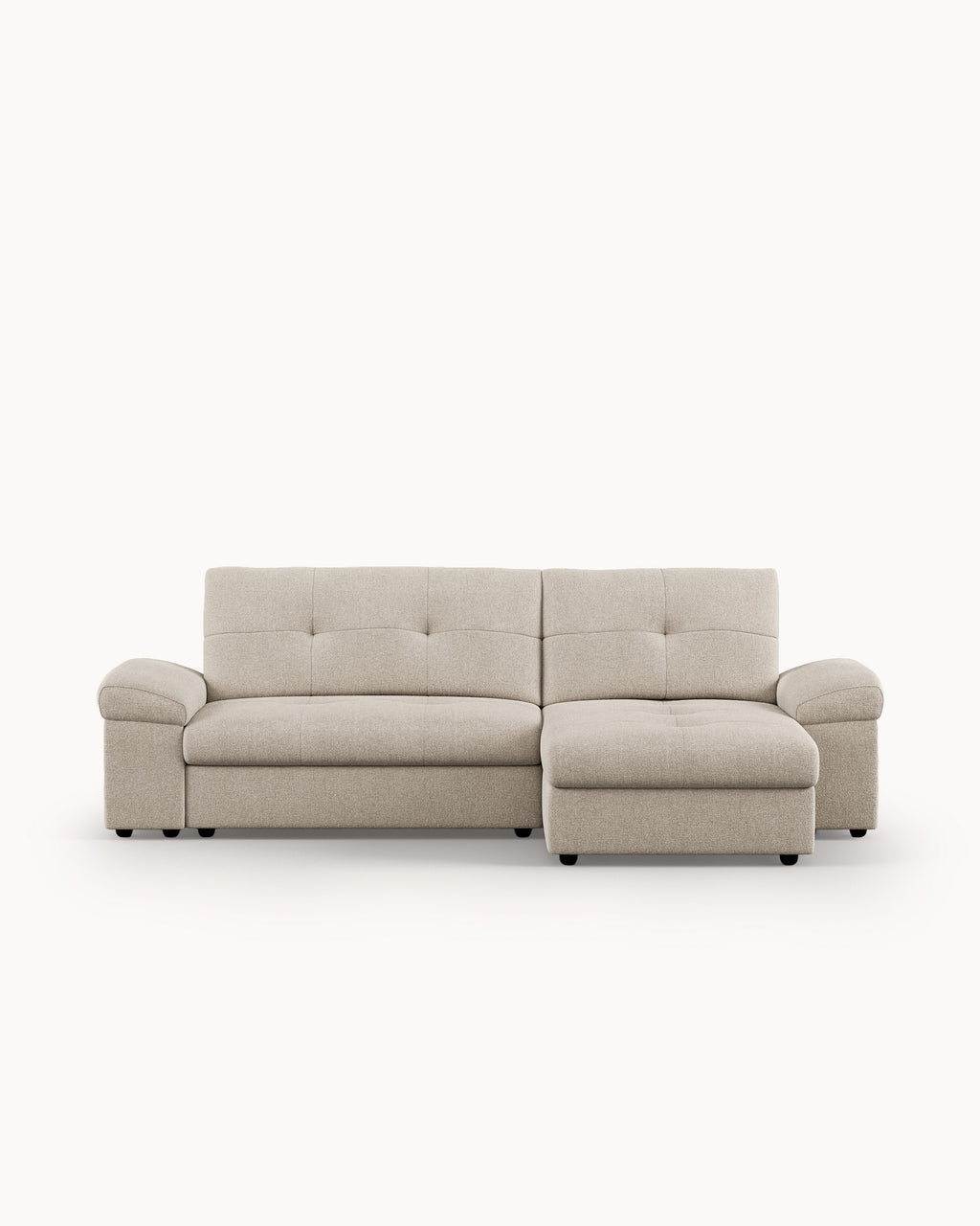 Sofá chaise longue reversível CARLOS com cama e baú