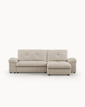 Sofá chaise longue reversível CARLOS com cama e baú