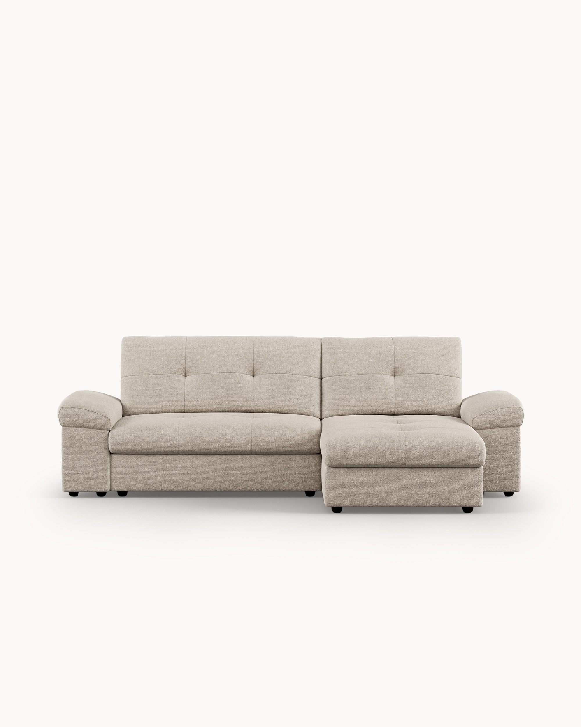 CARLOS reversible chaise longue sofa with bed and storage chest