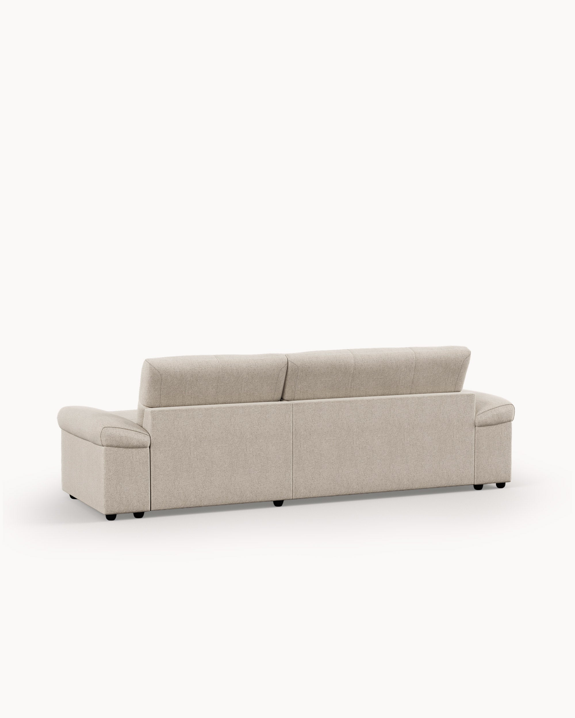 Sofá chaise longue reversível CARLOS com cama e baú