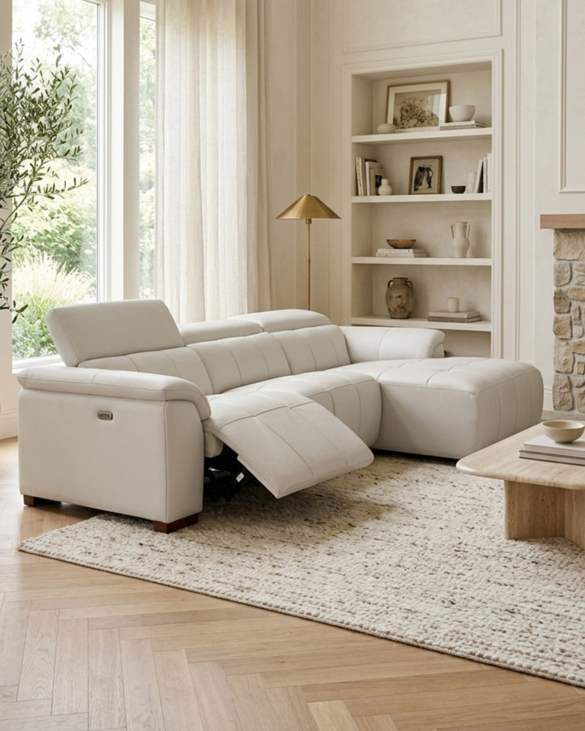 MADAGASCAR electric reclining chaise longue sofa