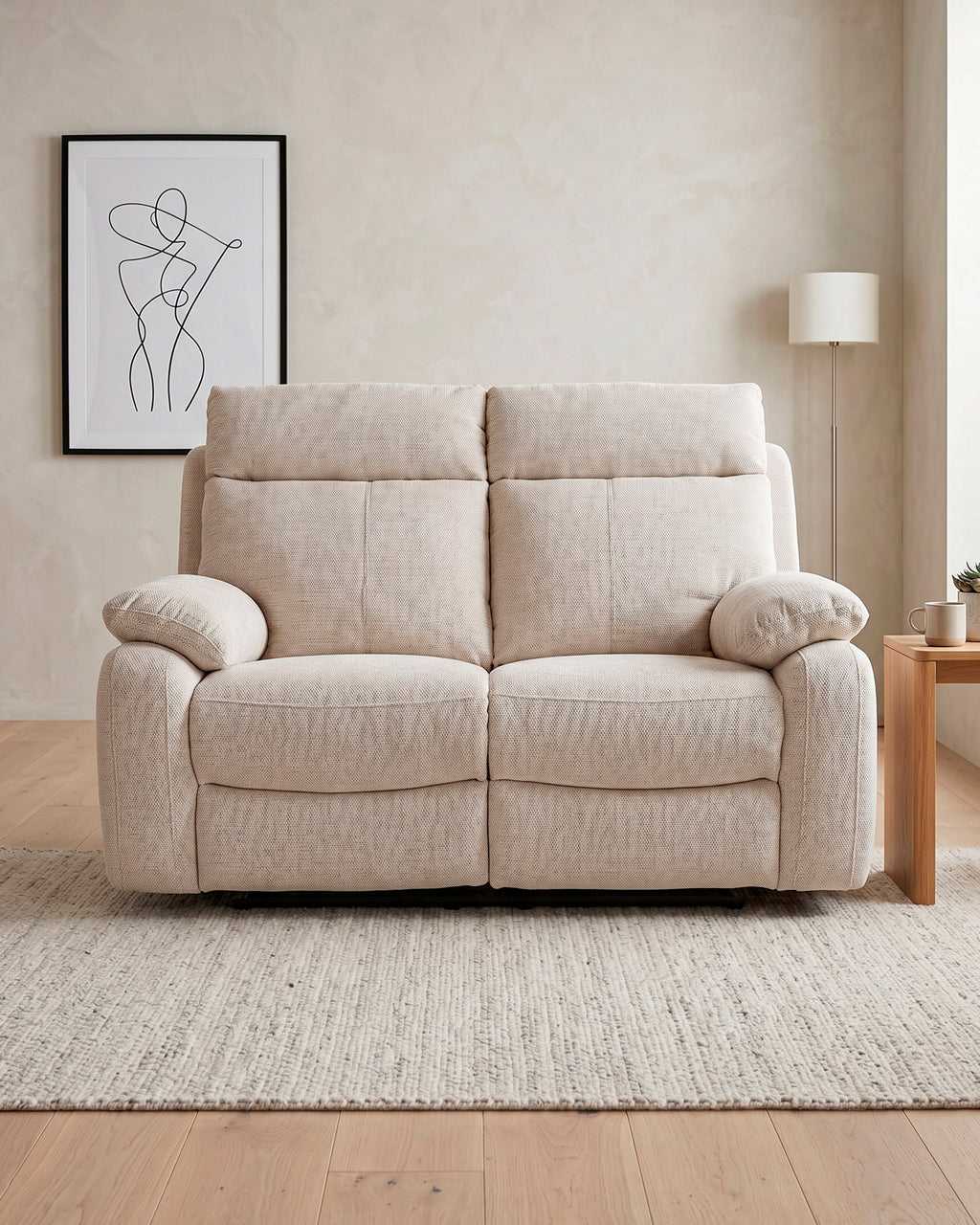 2-seater sofa BOMA manual recliner