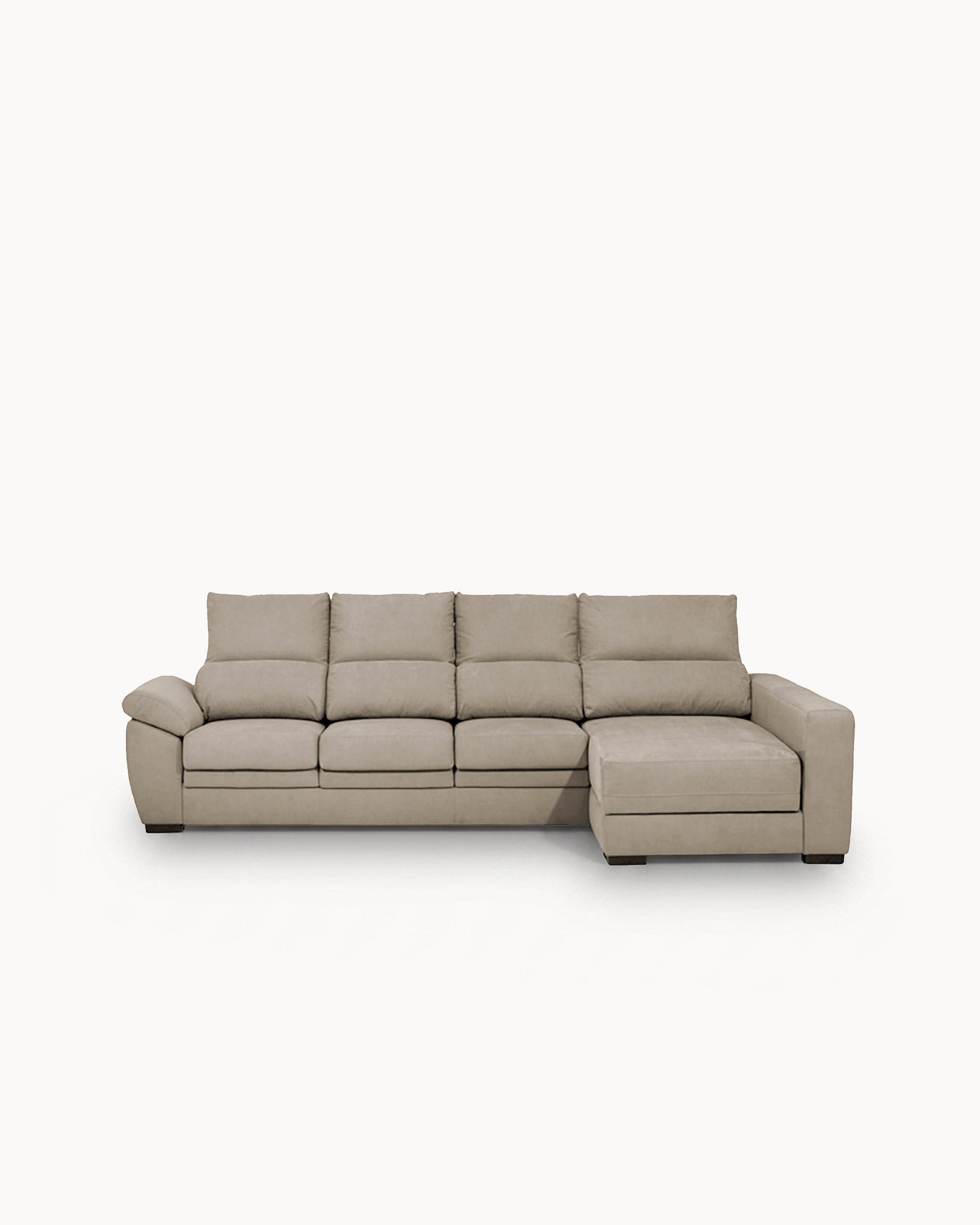 Reversible chaise longue sofa SAFIRA with storage
