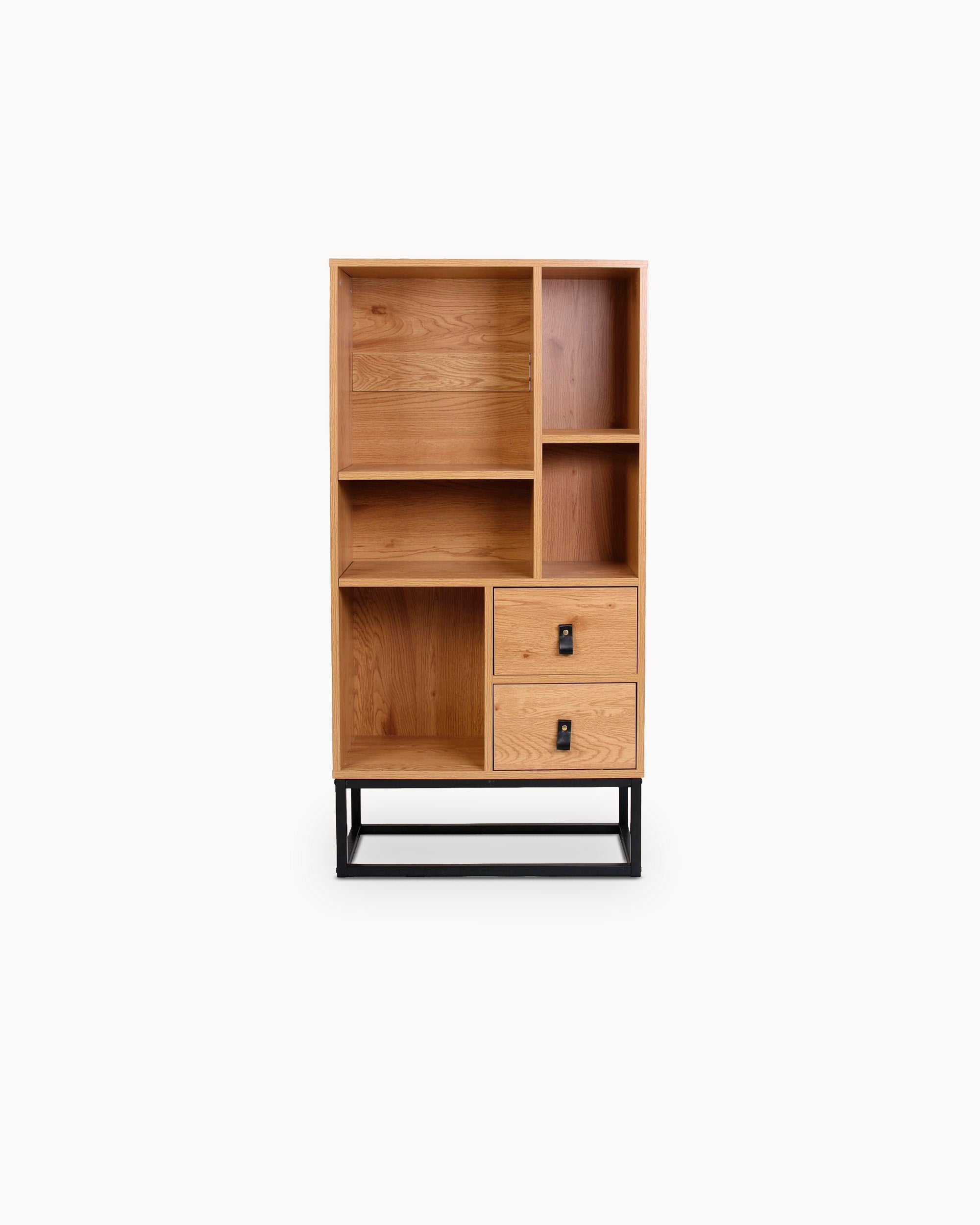 ABBOT shelving unit with 2 shelves and 2 drawers