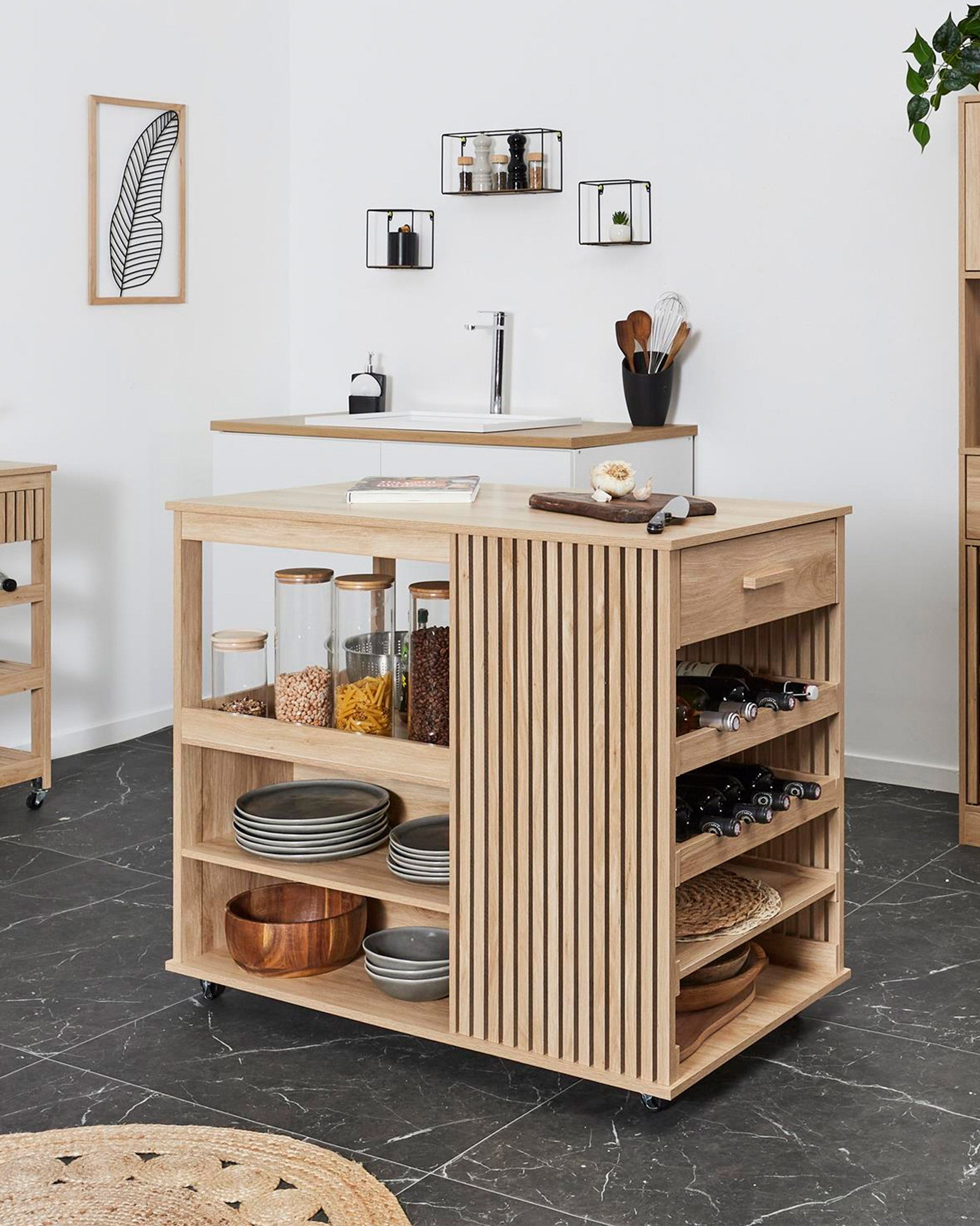 KLAUS Kitchen Island with 1 drawer