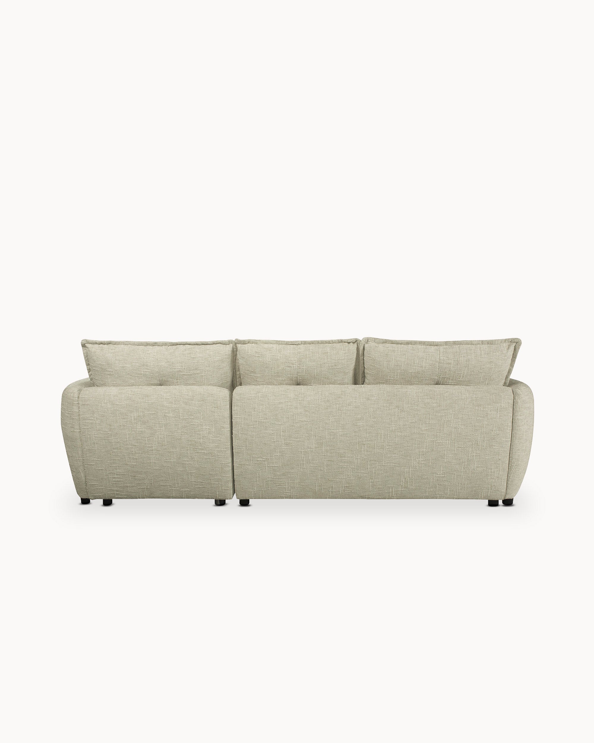 ISADORA chaise longue sofa with bed and storage