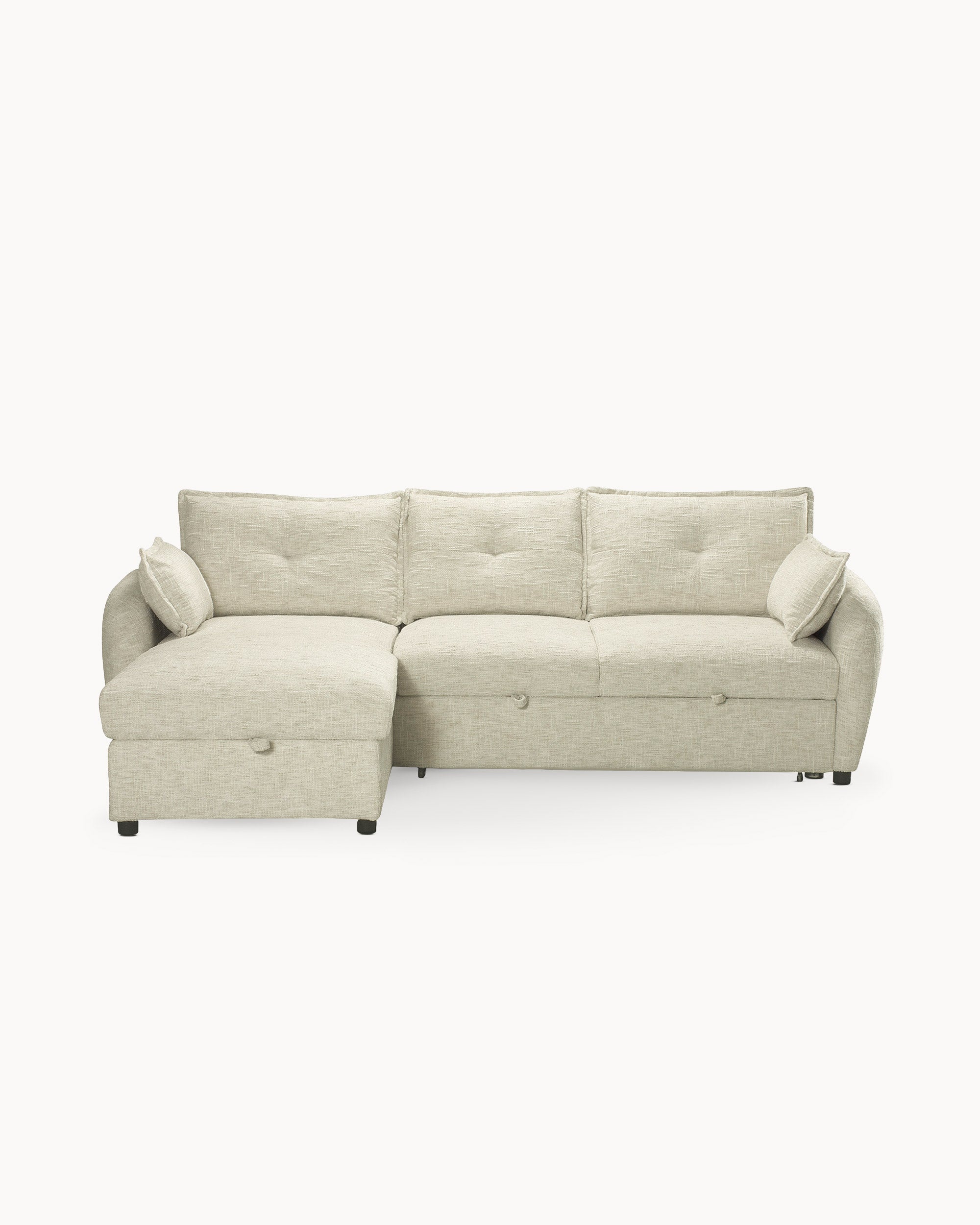 ISADORA chaise longue sofa with bed and storage
