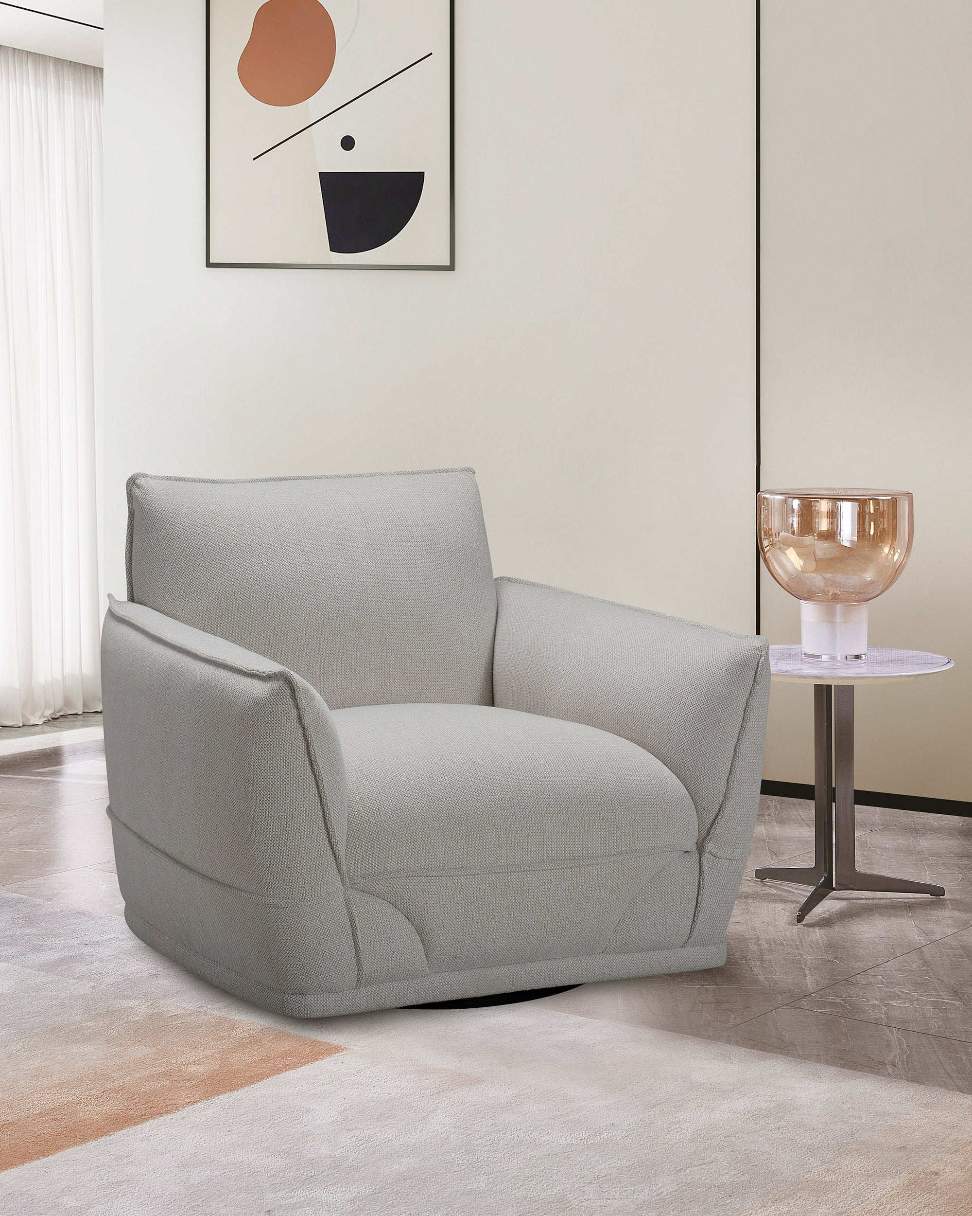 NARA swivel armchair (360º)