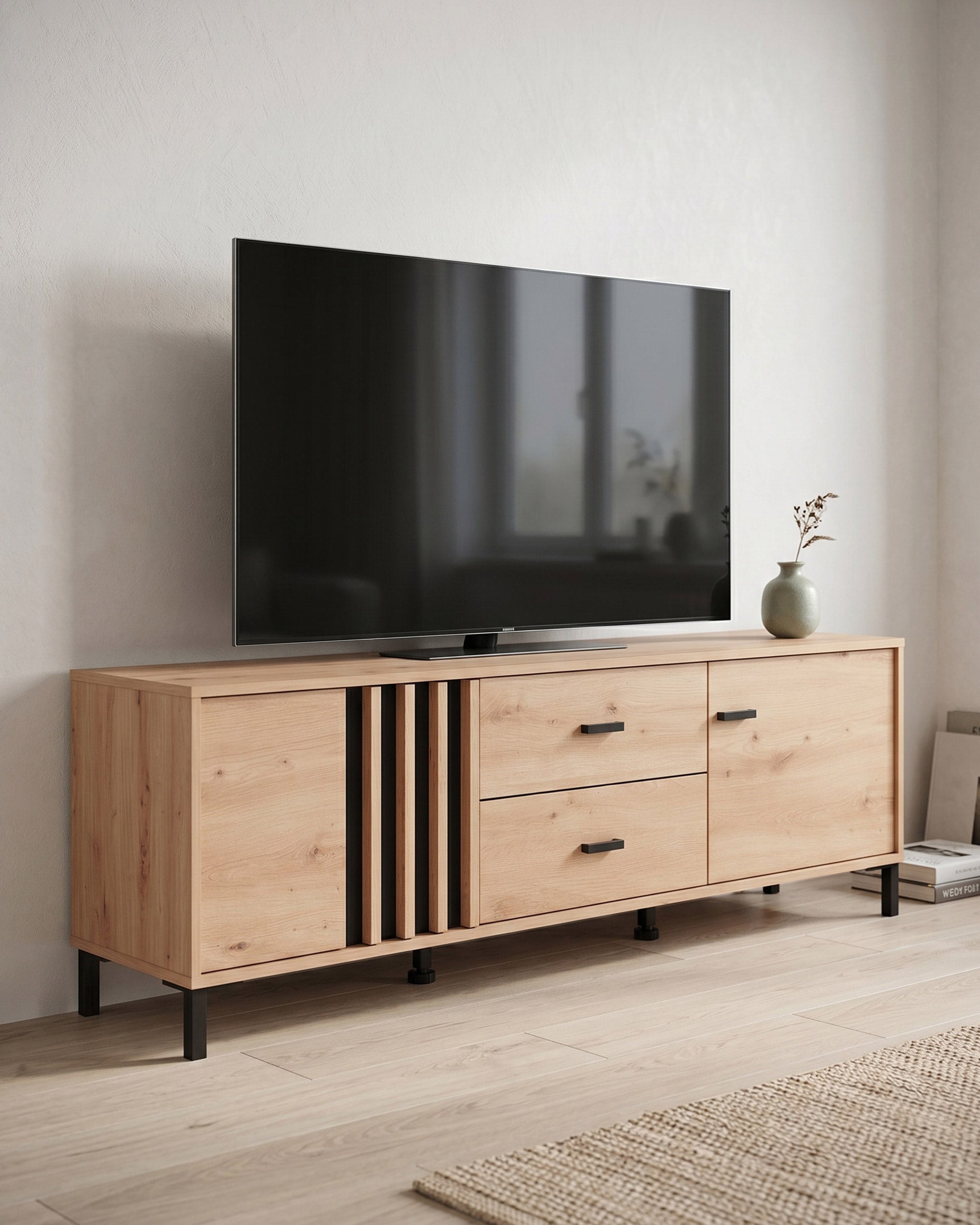 Móvel TV LAVAL com 2 portas e 2 gavetas