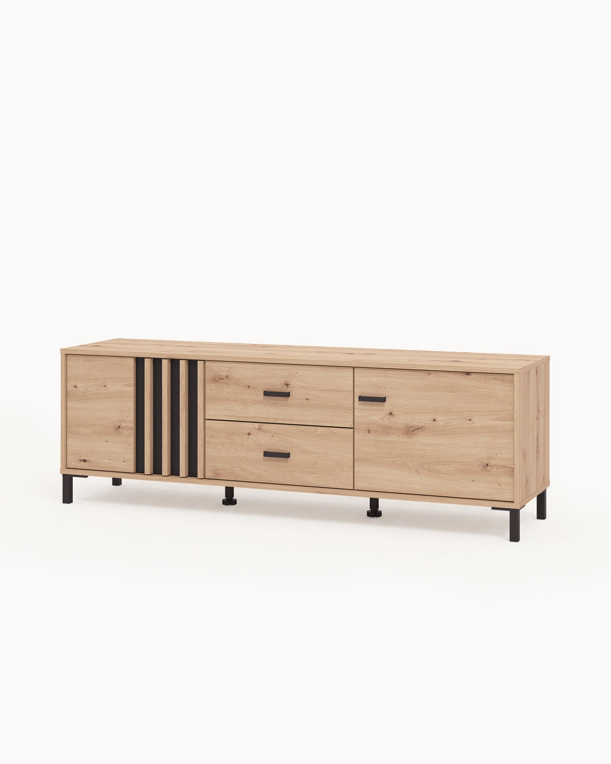 LAVAL TV unit with 2 doors and 2 drawers
