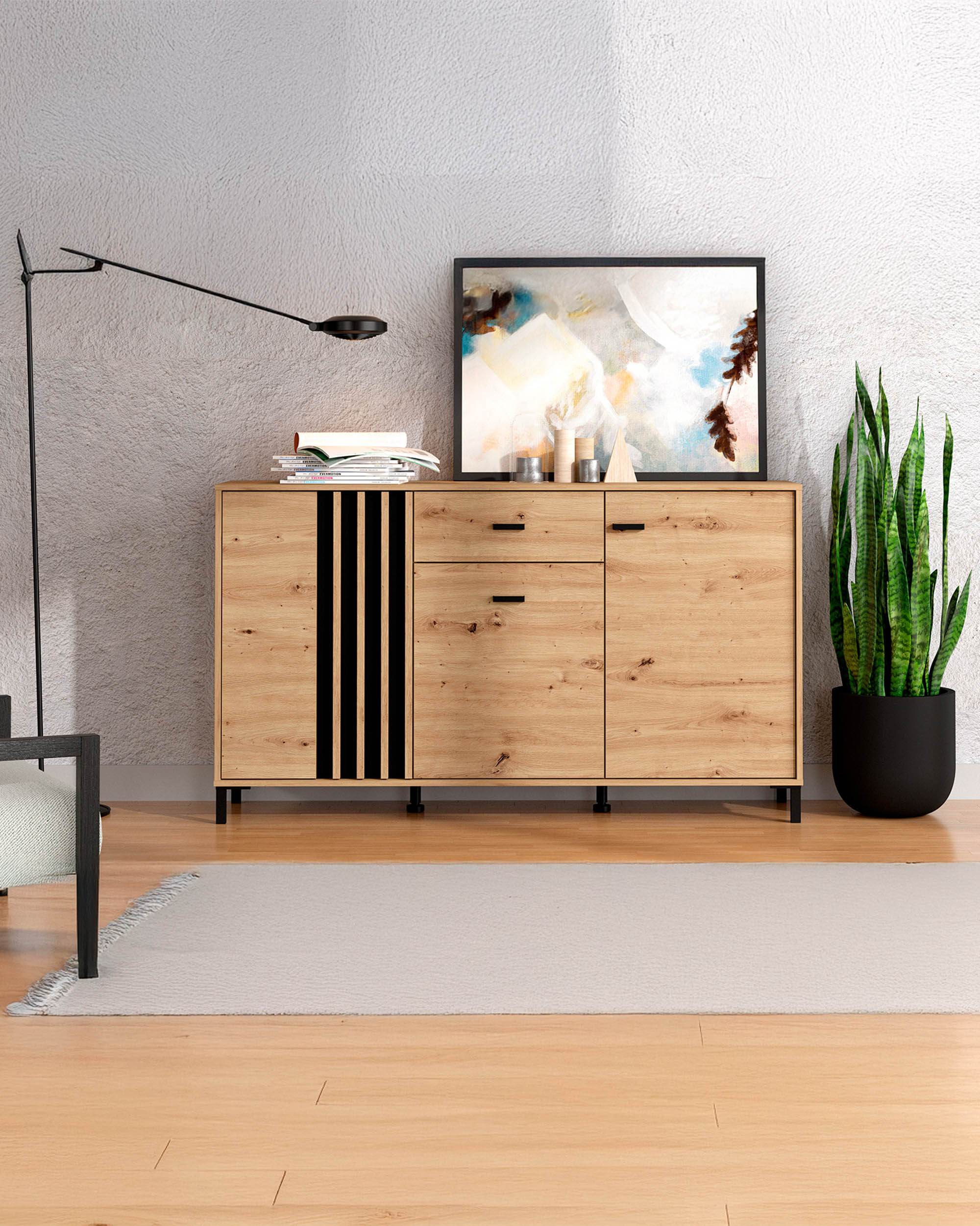 LAVAL Sideboard with 3 doors and 1 drawer