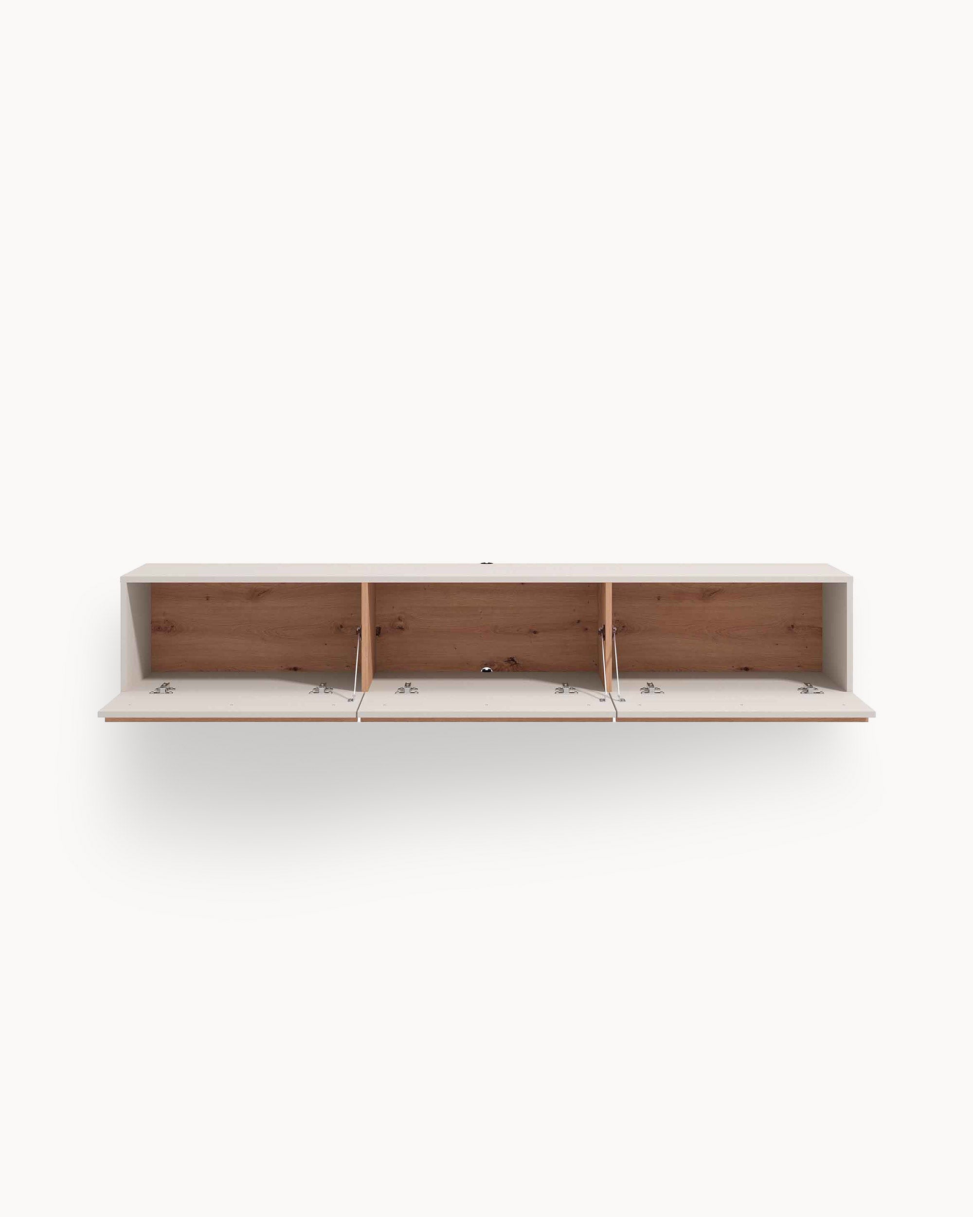 ARLES l suspended TV unit with 3 doors