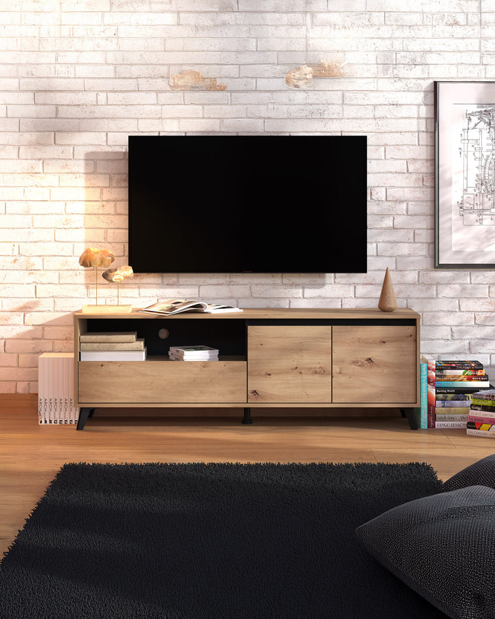 Móvel TV STIRLING com 2 portas e 1 gaveta