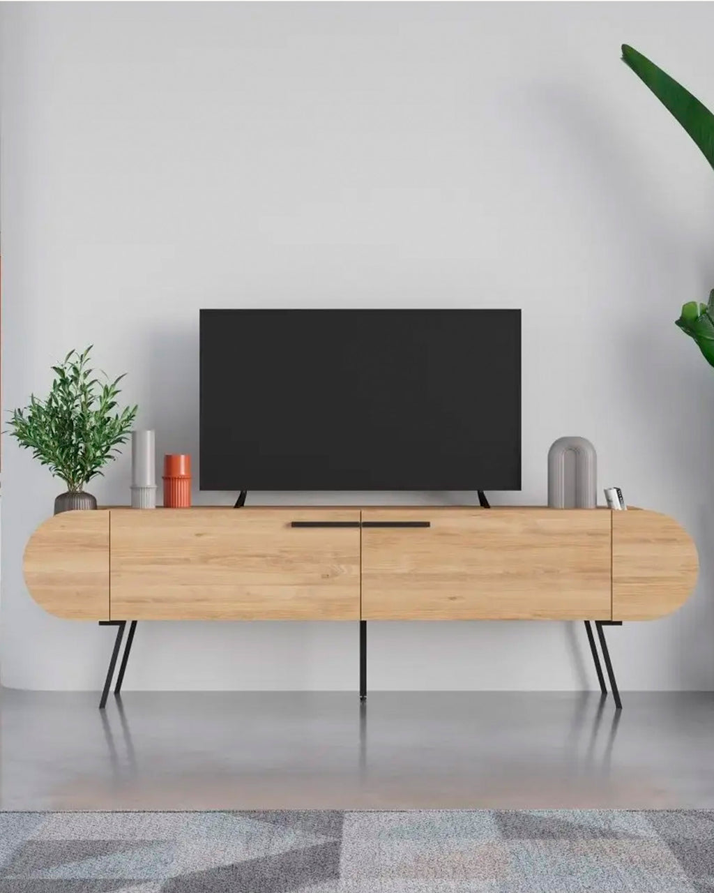 Móvel TV SALUSO com 2 portas basculantes