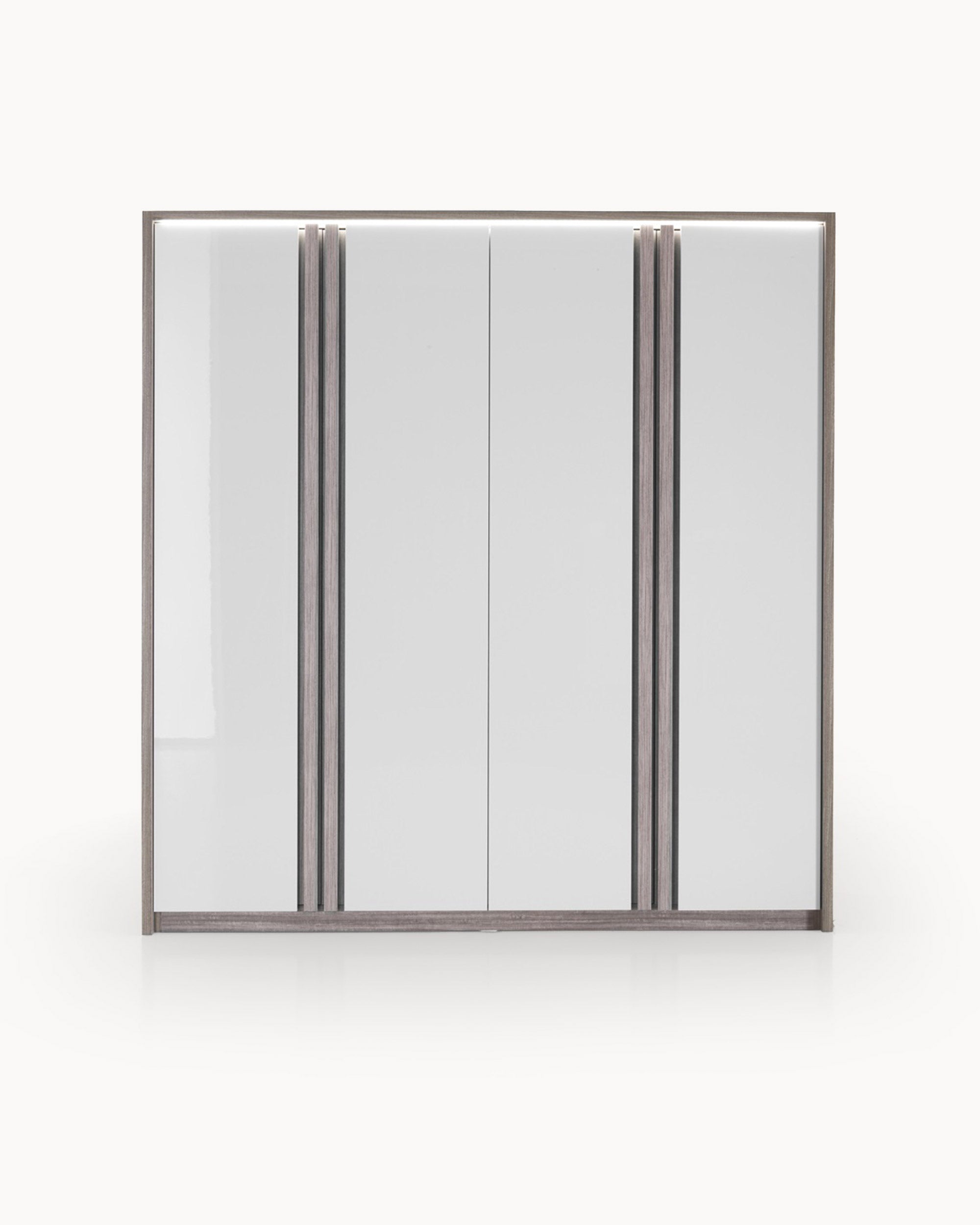 PESARO Wardrobe with 4 doors and LED
