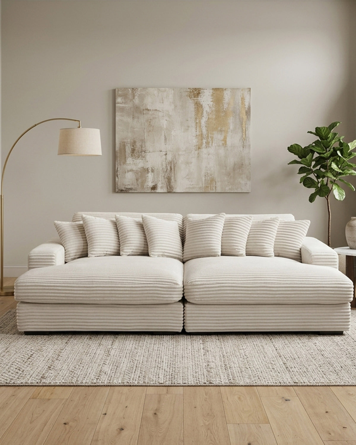 Sofá com dupla chaise longue TAITI