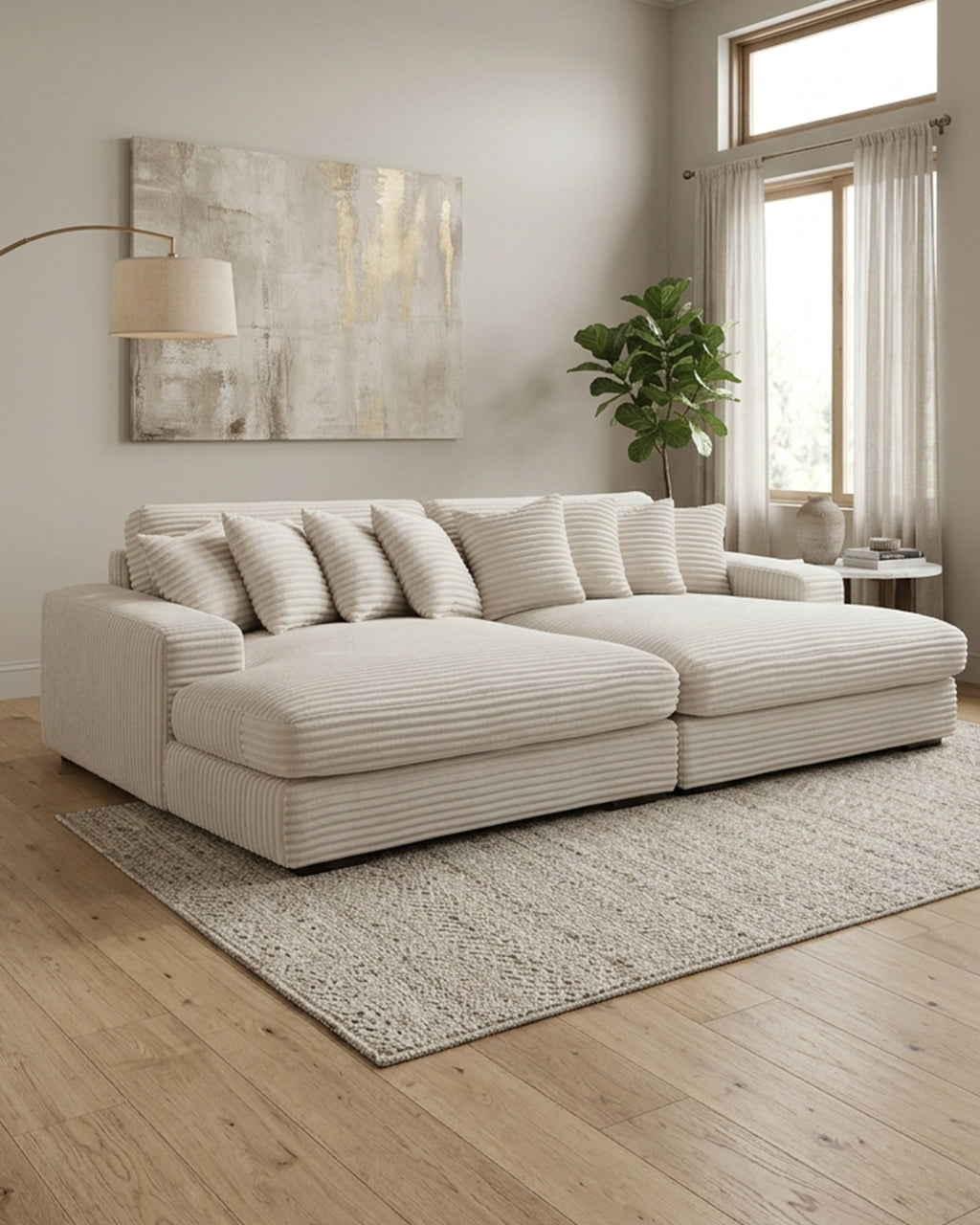 Sofá com dupla chaise longue TAITI