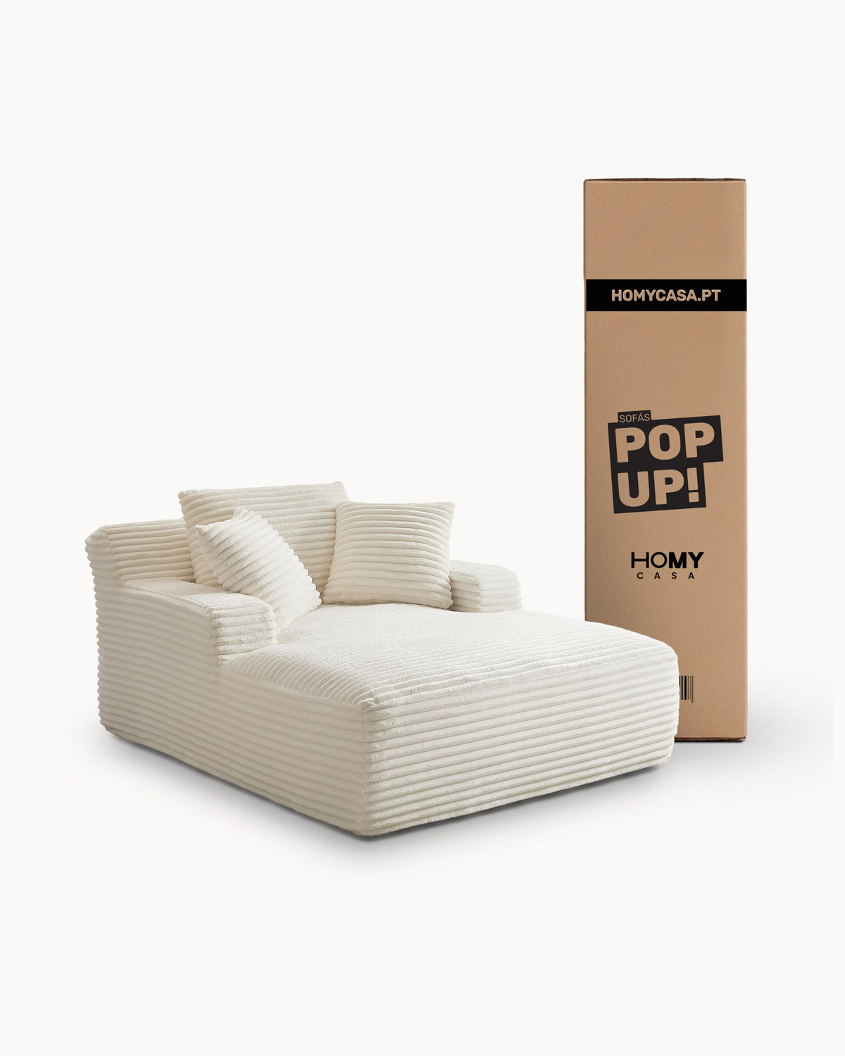 ¡Sofás POP UP! Sofá chaise longue CHAYSE envasado al vacío