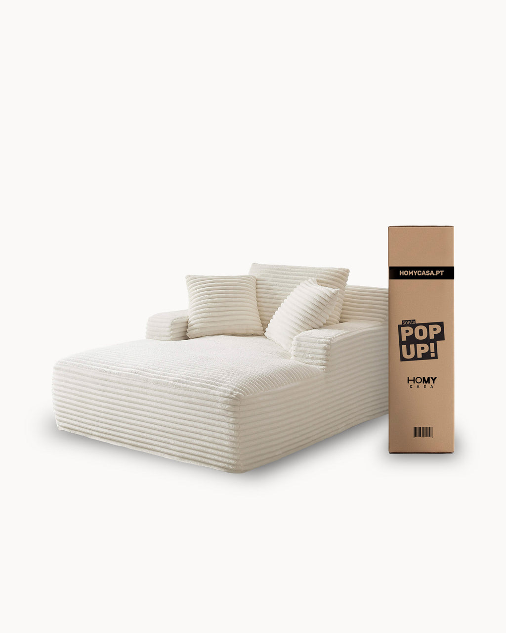 ¡Sofás POP UP! Sofá chaise longue CHAYSE envasado al vacío