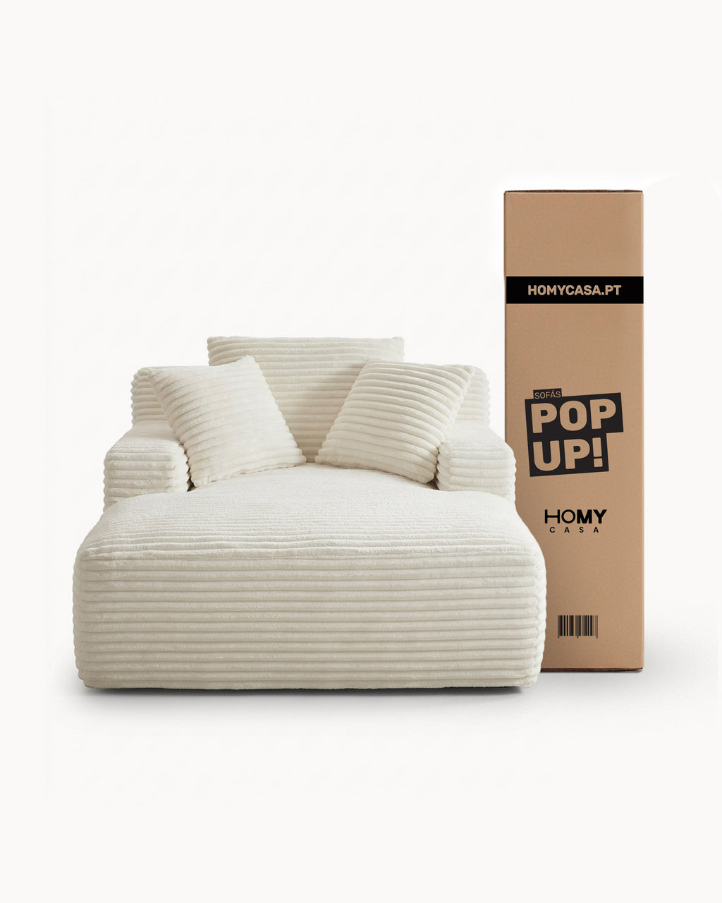 ¡Sofás POP UP! Sofá chaise longue CHAYSE envasado al vacío
