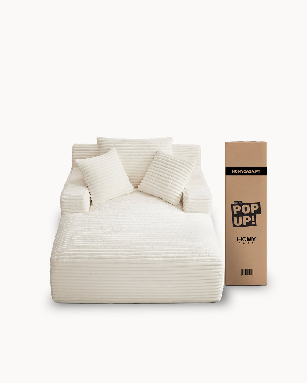 ¡Sofás POP UP! Sofá chaise longue CHAYSE envasado al vacío