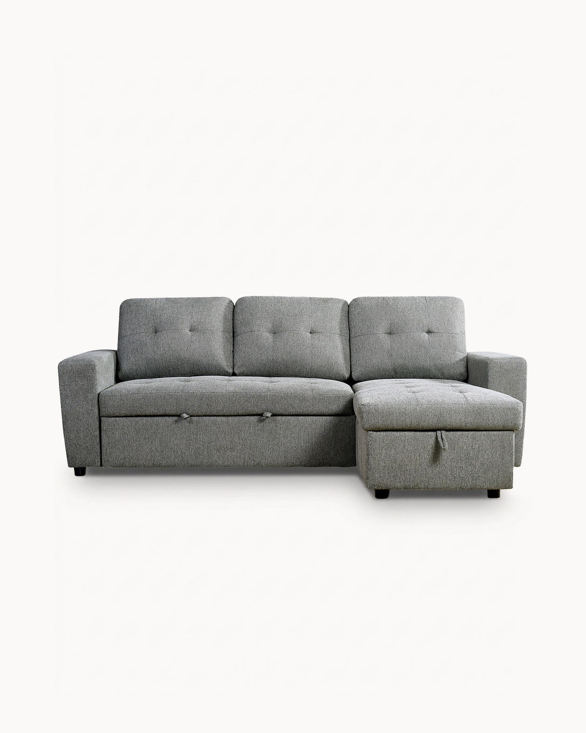 Sofá chaise longue reversível FABIANA III com cama e baú
