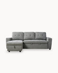 Sofá chaise longue reversível FABIANA III com cama e baú
