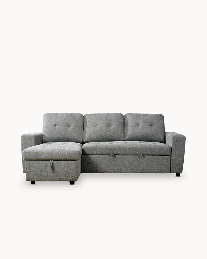 Sofá chaise longue reversível FABIANA III com cama e baú