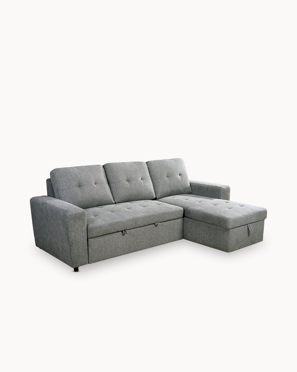 Sofá chaise longue reversível FABIANA III com cama e baú