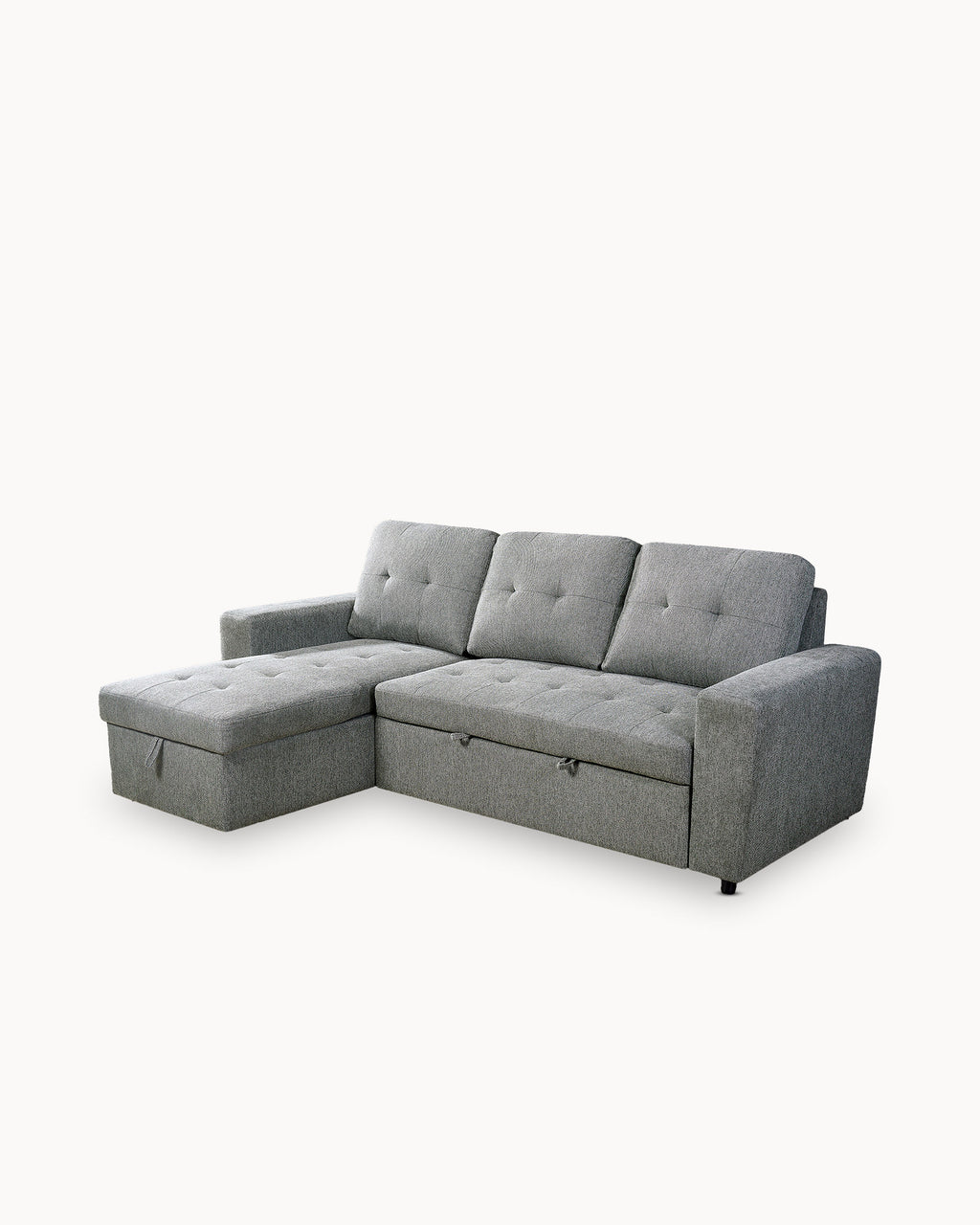Sofá chaise longue reversível FABIANA III com cama e baú