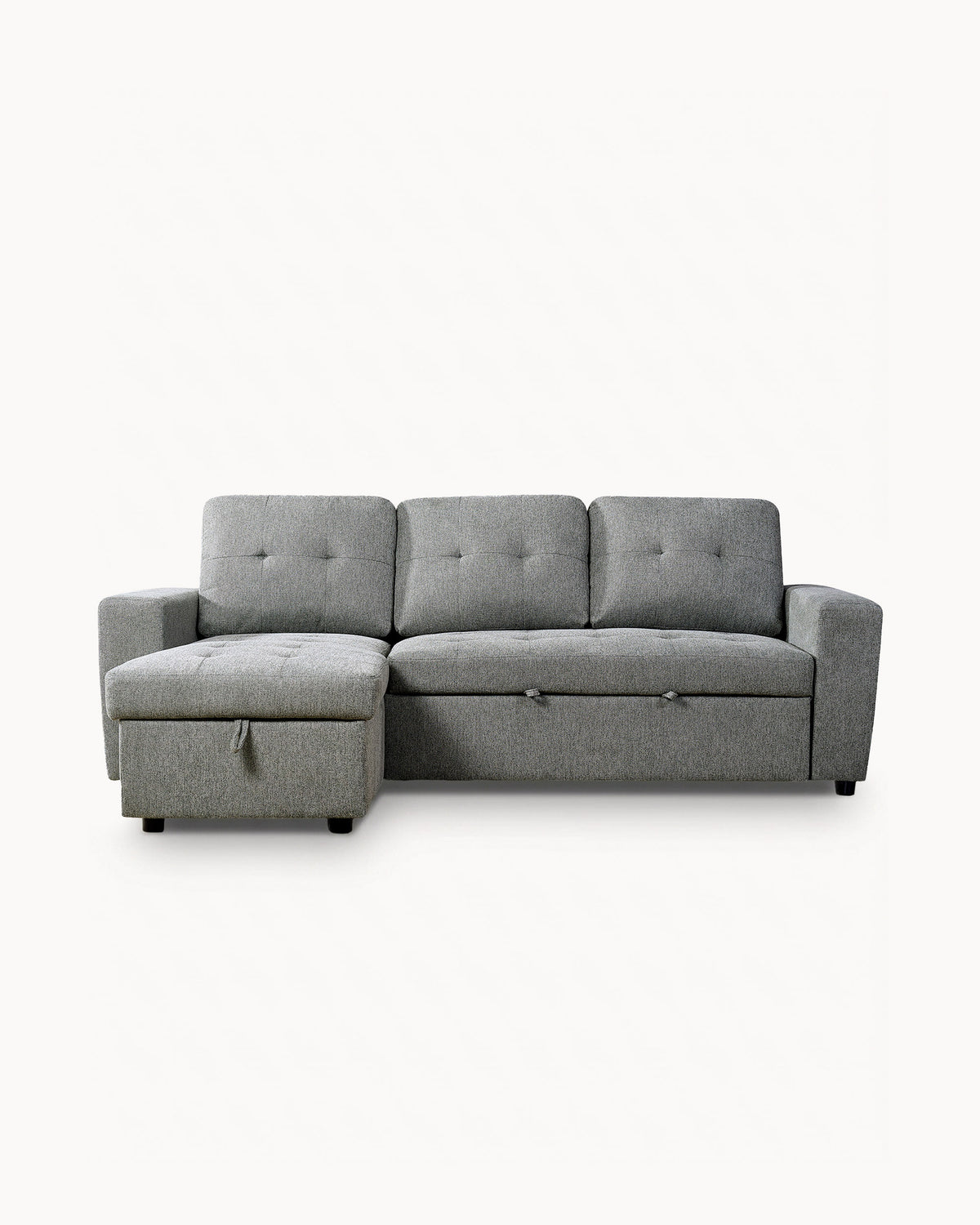 Sofá chaise longue reversível FABIANA III com cama e baú