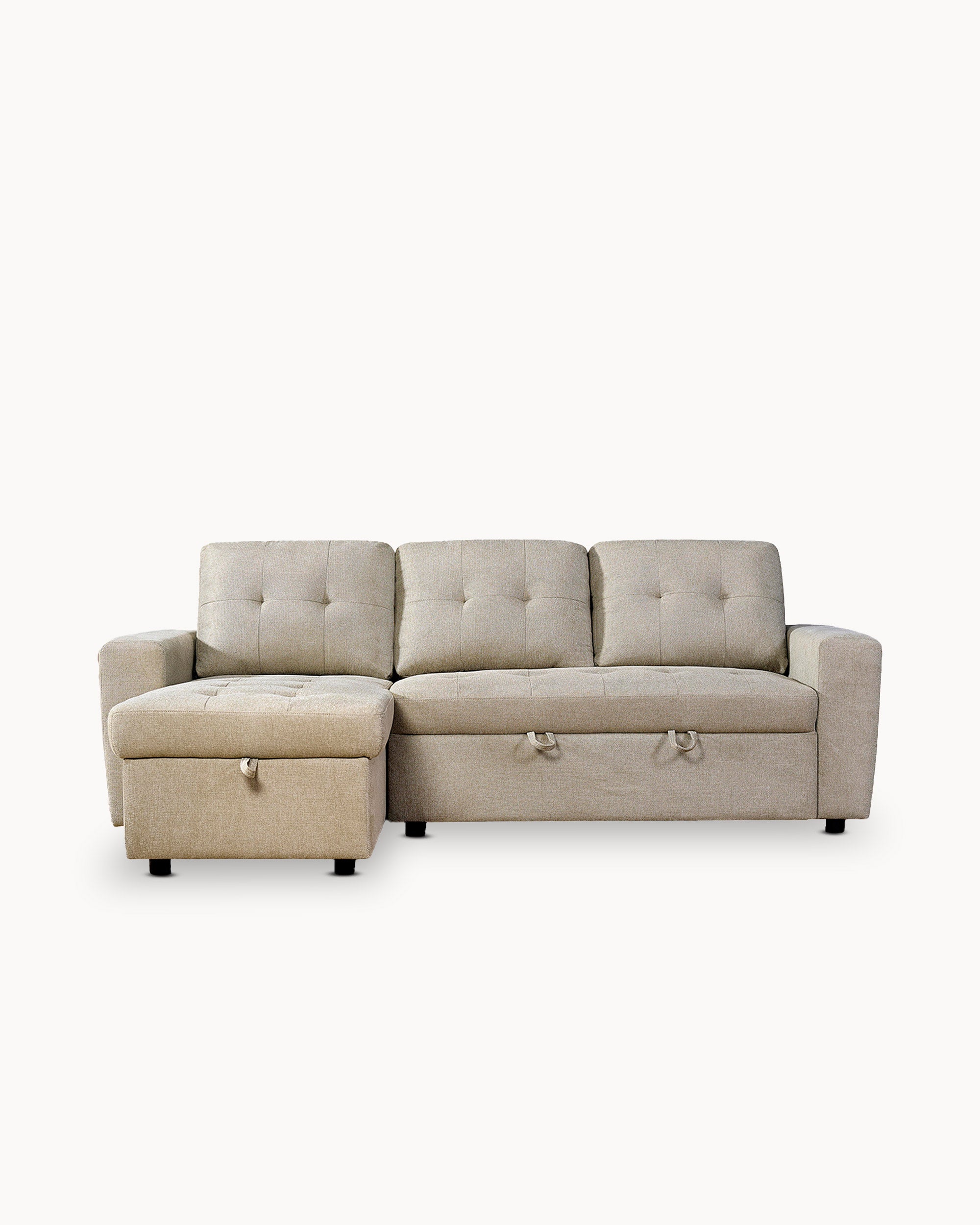 FABIANA III reversible chaise longue sofa with bed and storage box