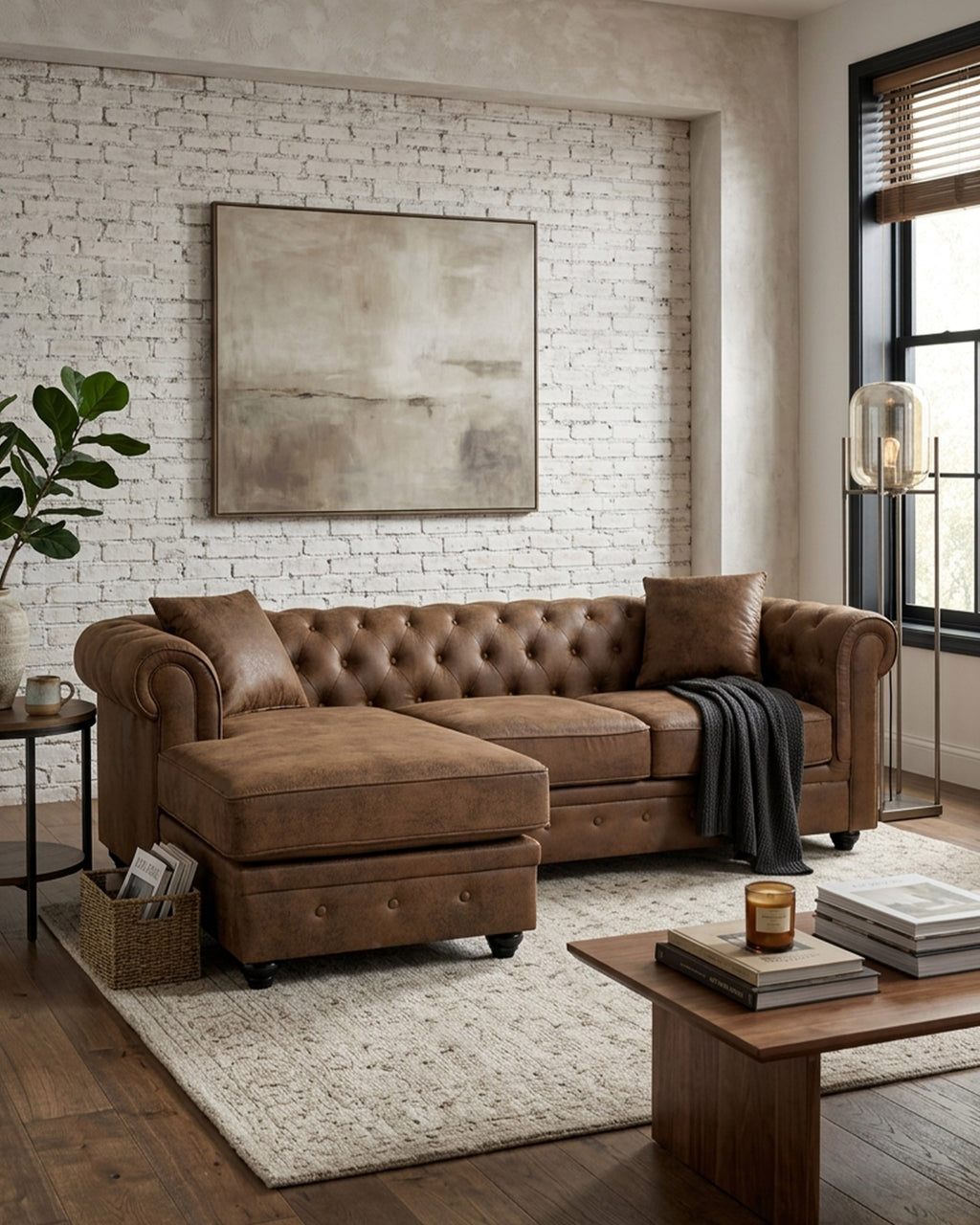 Sofá chaise longue reversível CHESTER