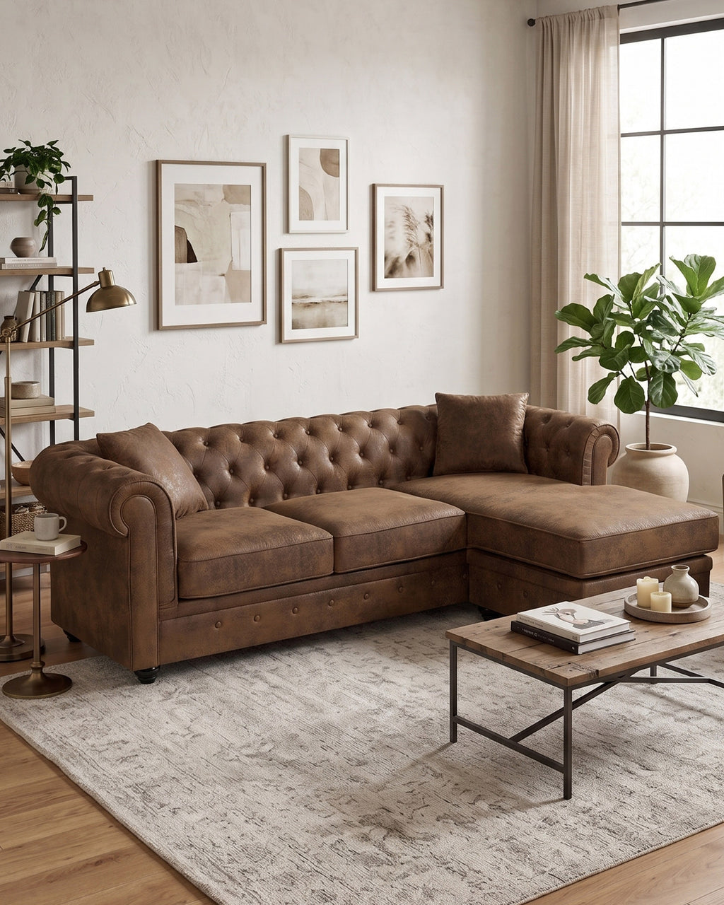 CHESTER Reversible chaise longue sofa
