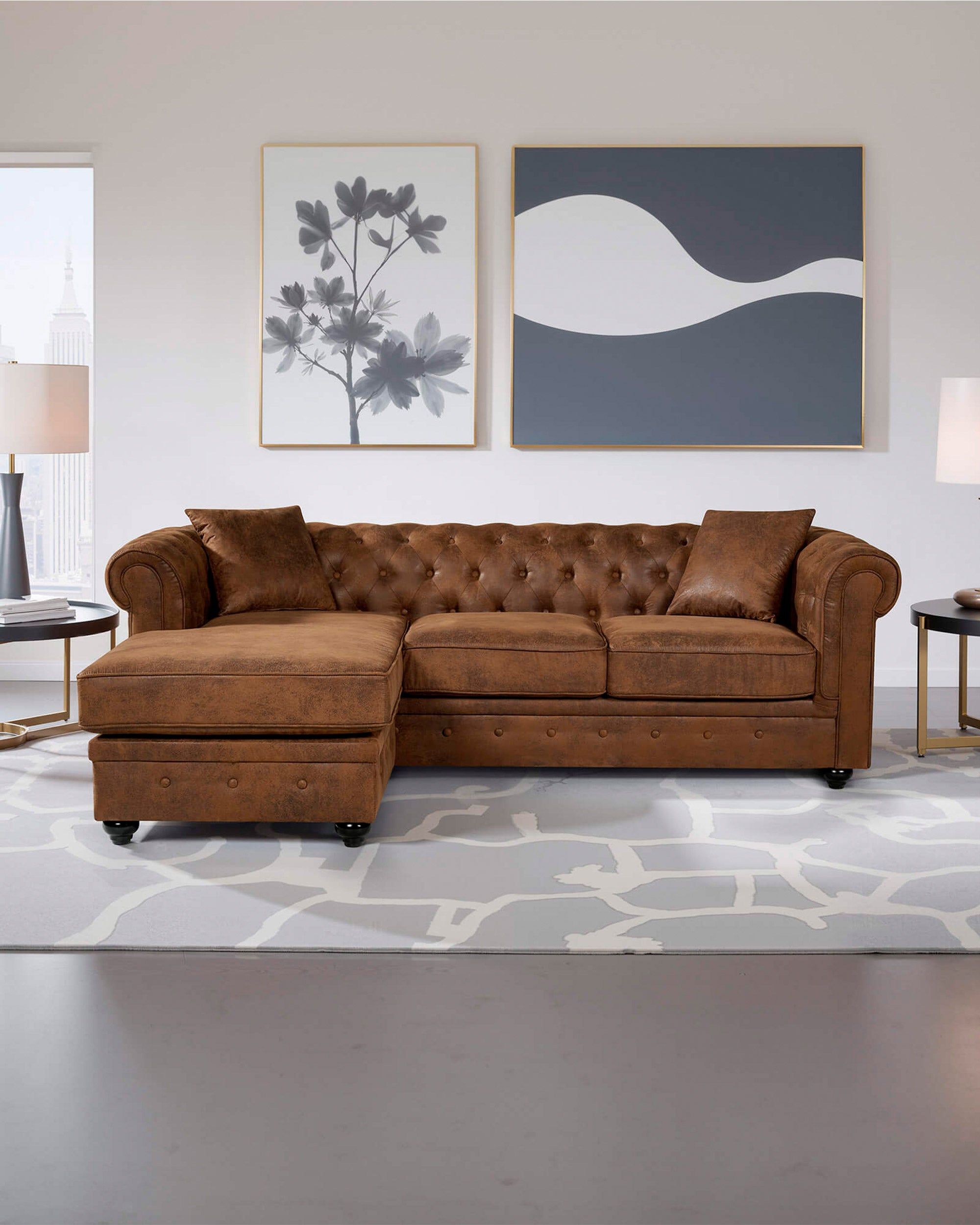 CHESTER Reversible chaise longue sofa